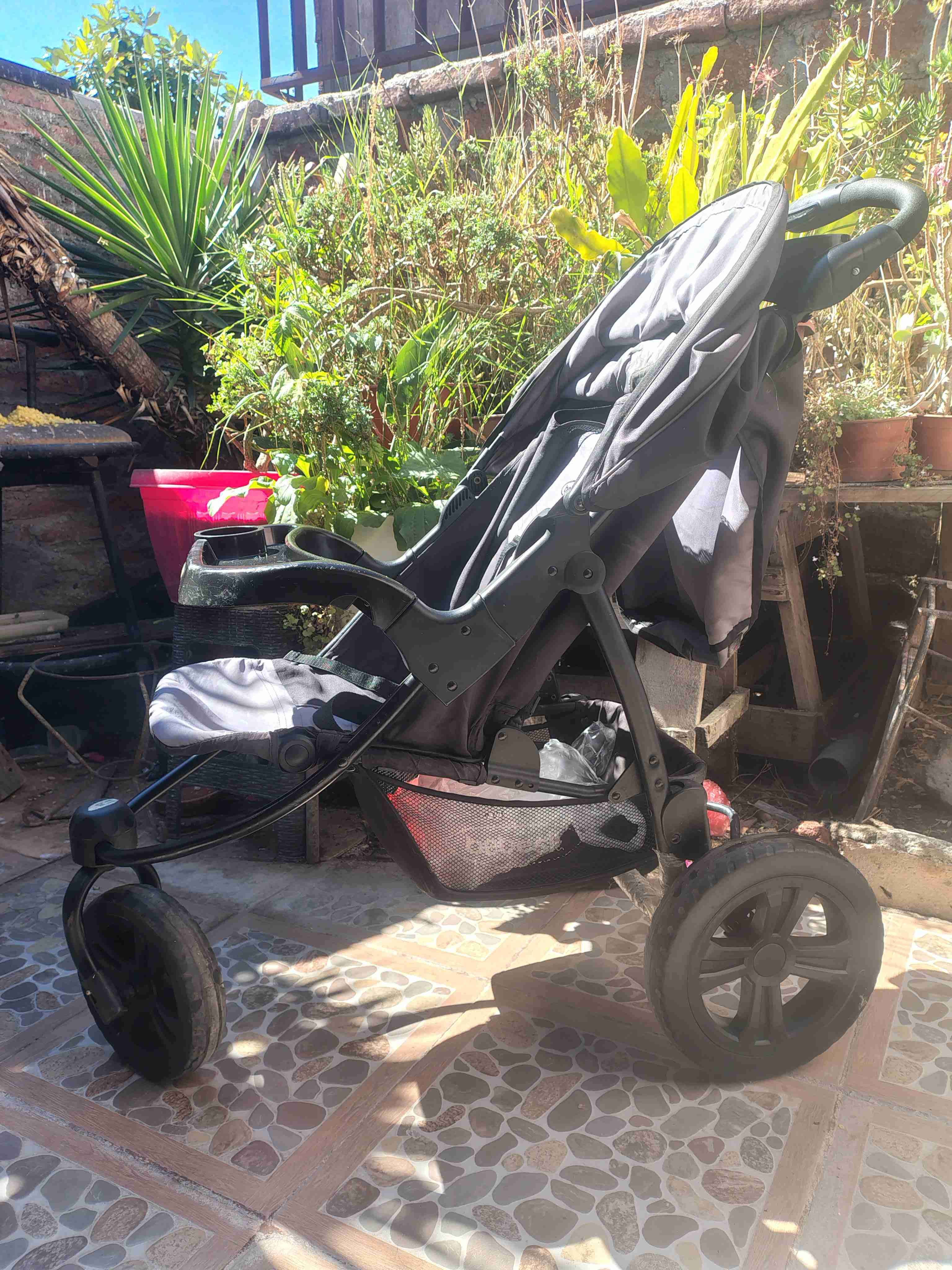 Coche de bebé Bebesit gris - miniatura 2