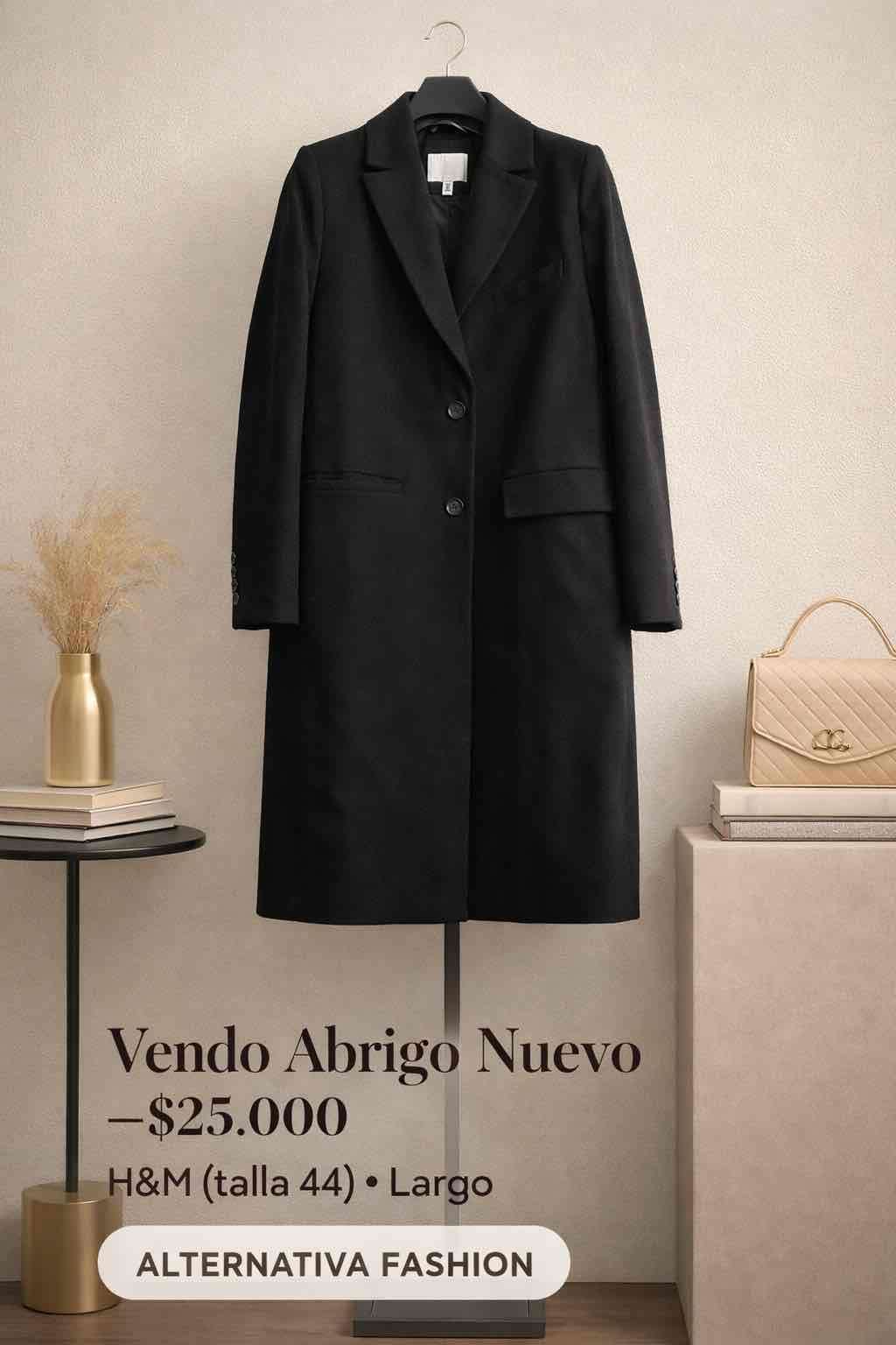 Abrigo negro H&M nuevo