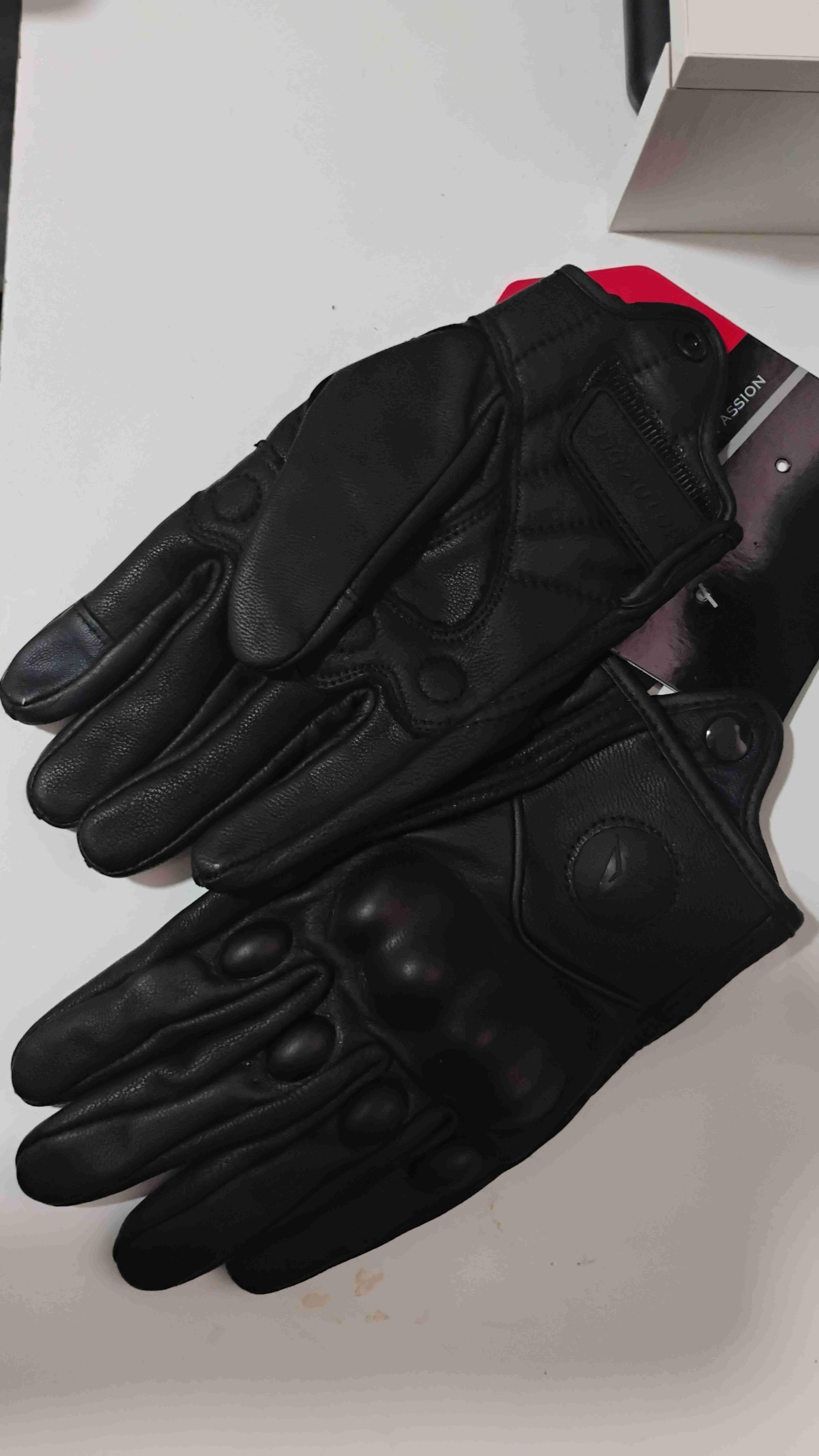 Guantes de moto Motowolf negros - miniatura 2