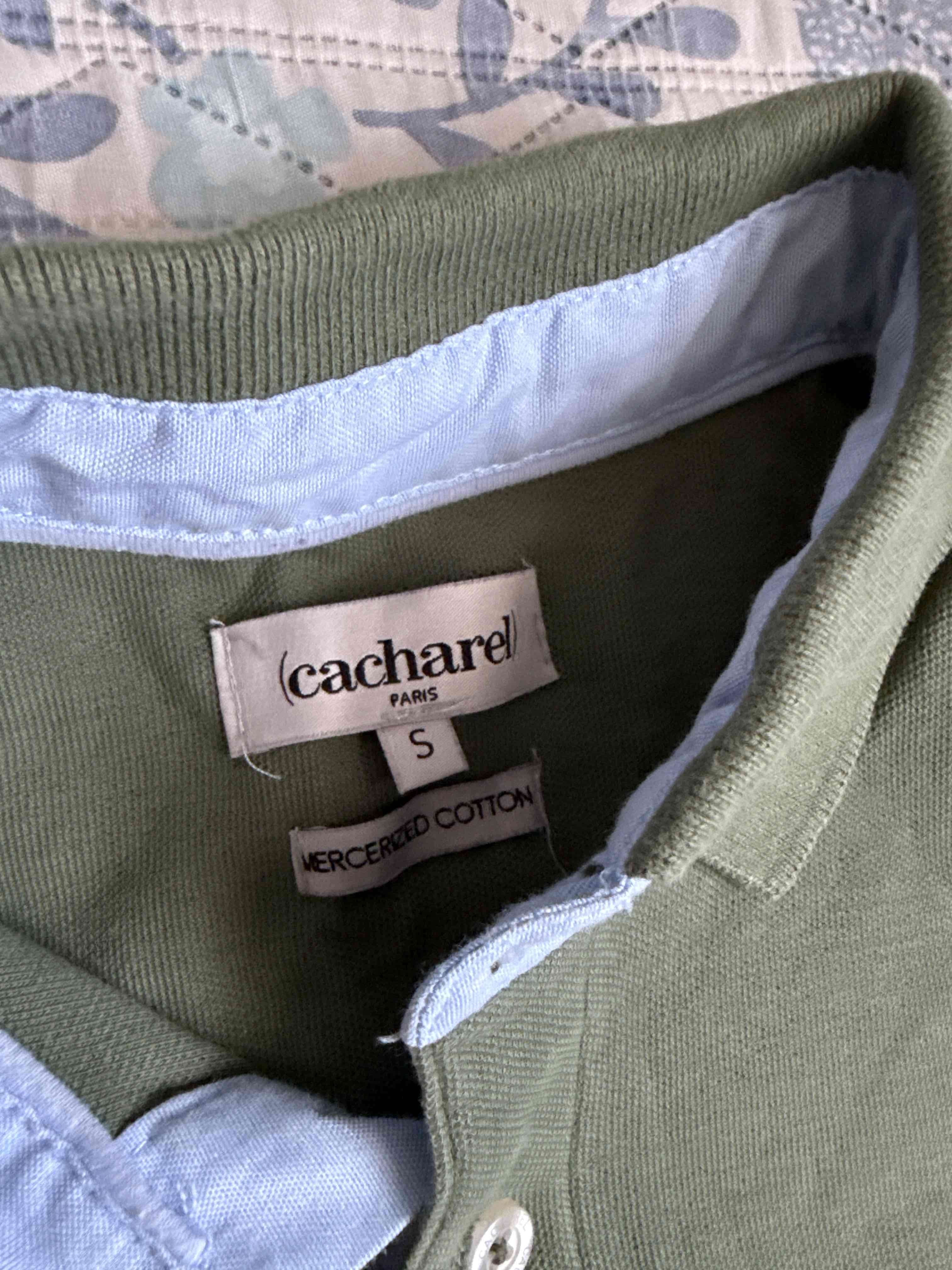 Polera polo verde olivo - miniatura 2