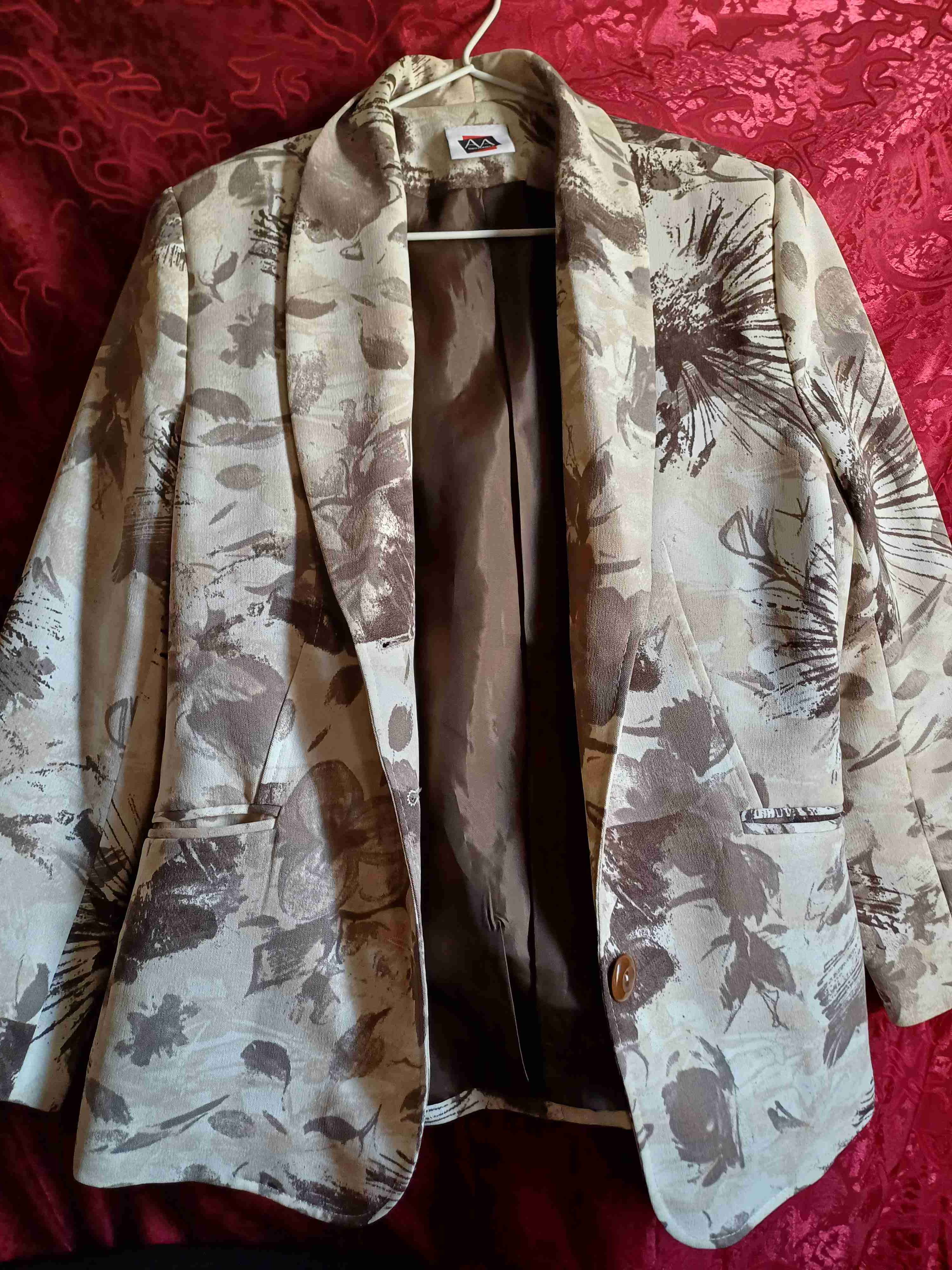 Blazer beige elegante - miniatura 2