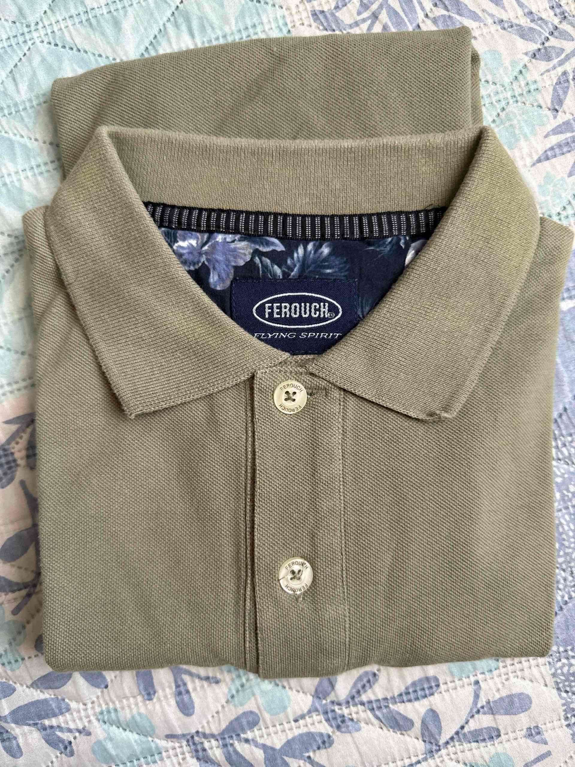 Polera verde con cuello polo - miniatura 3