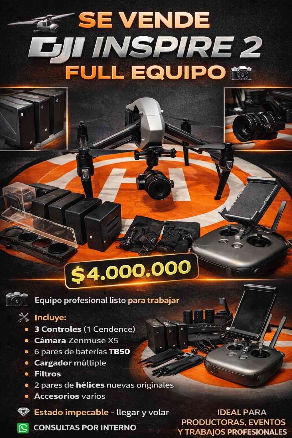 Drone DJI Inspire 2 Full Equipo - miniatura 2