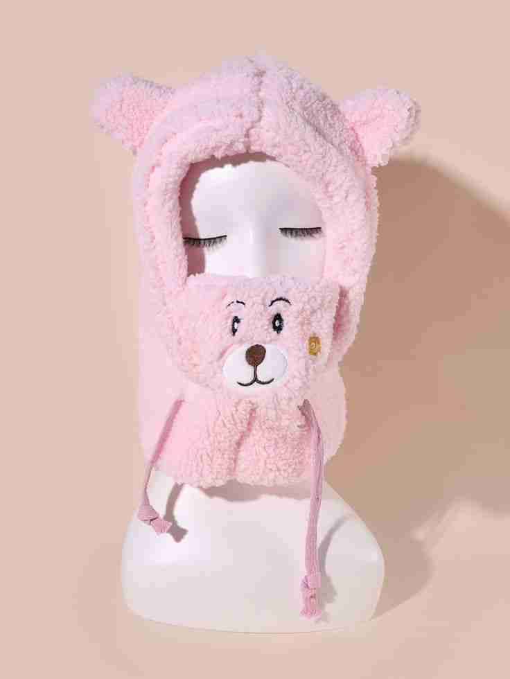 Gorro polar con cara de osito - 4