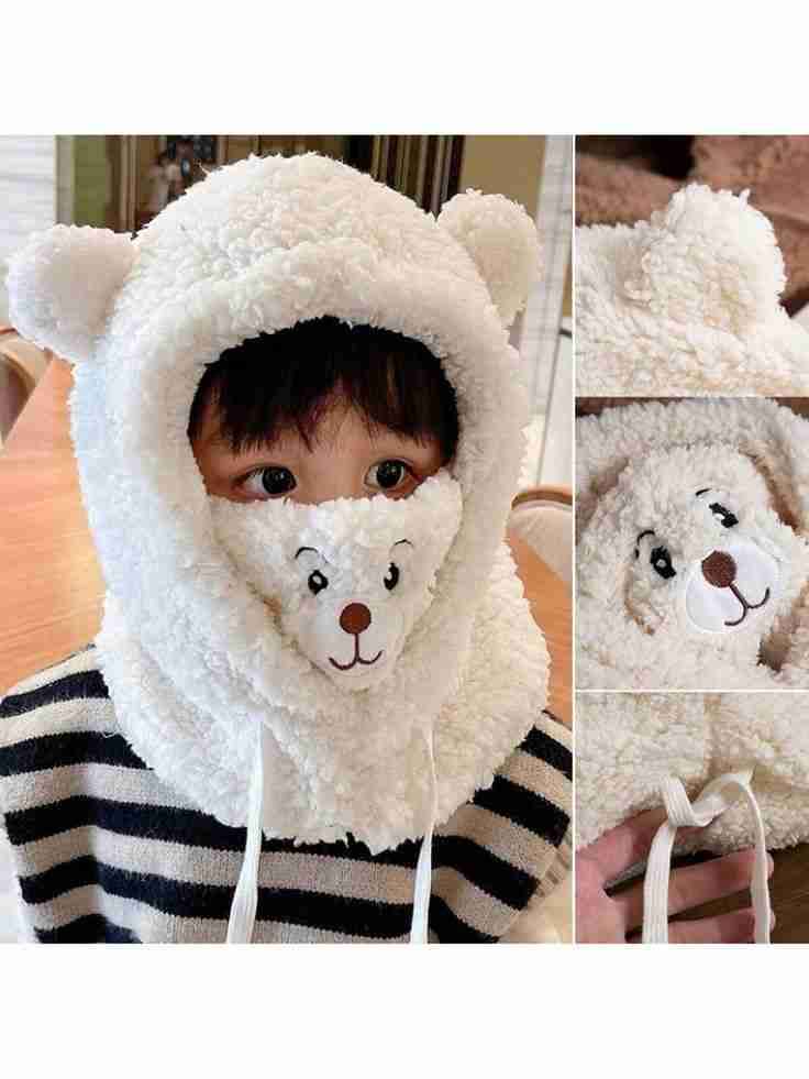 Gorro polar con cara de osito - 6