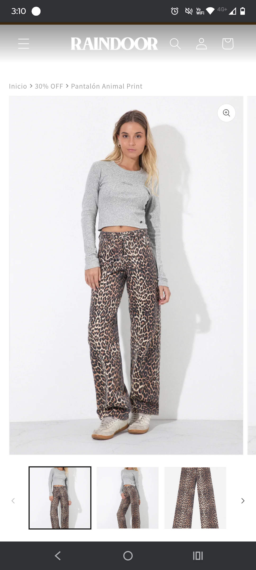 Pantalones animal print nuevos - miniatura 2