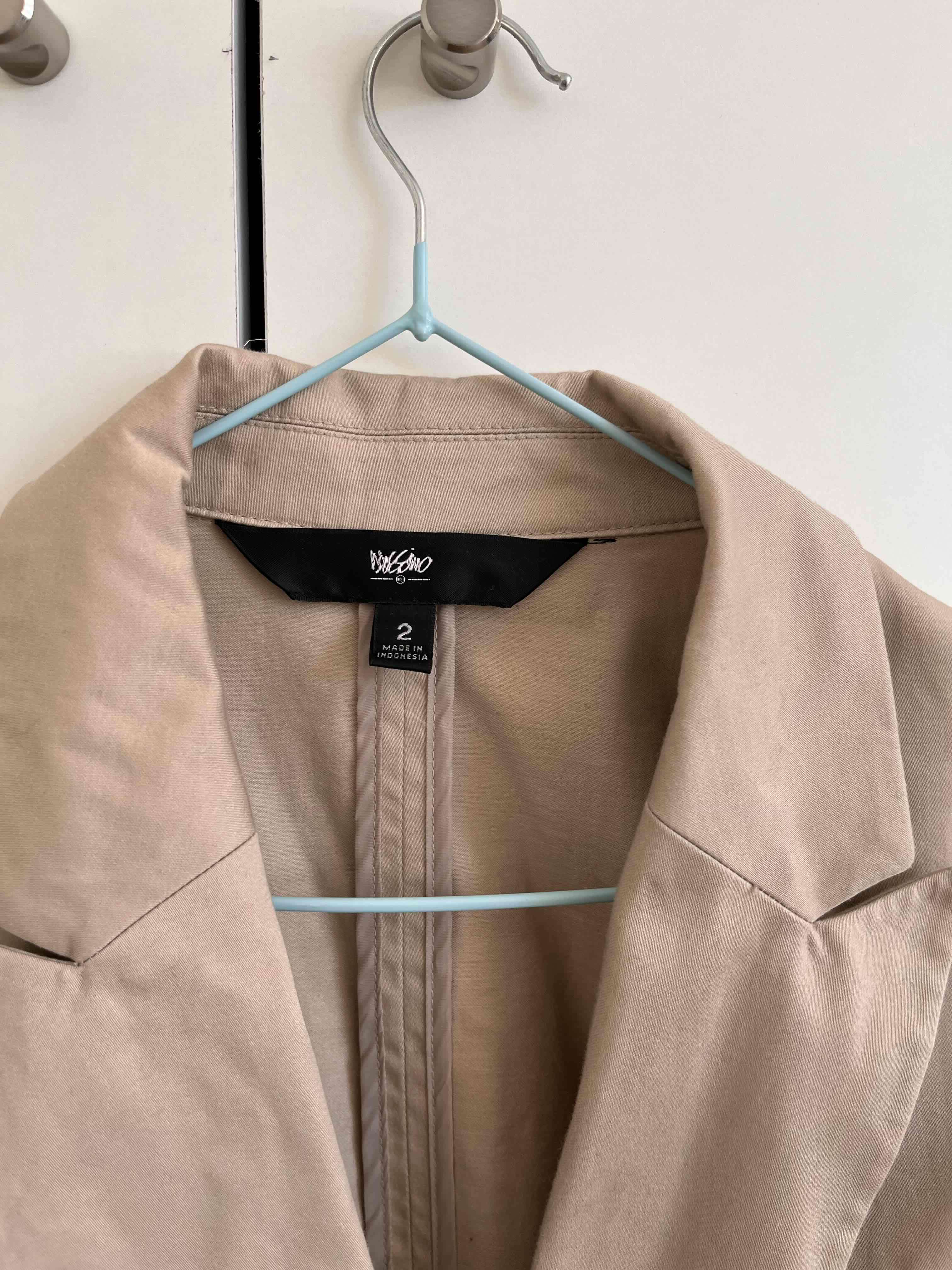 Blazer beige mujer talla S entallado - miniatura 2