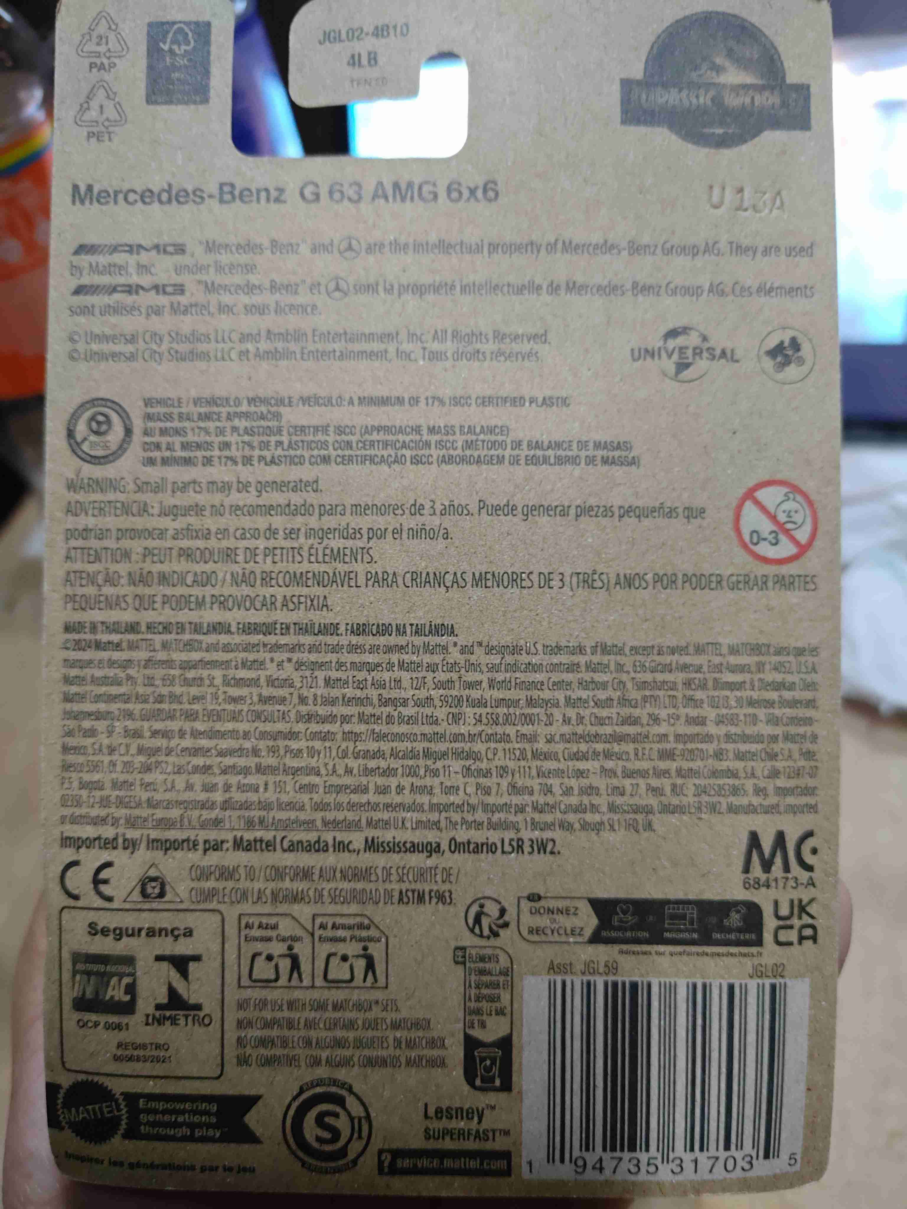 Matchbox Jurassic World Camioneta - miniatura 2