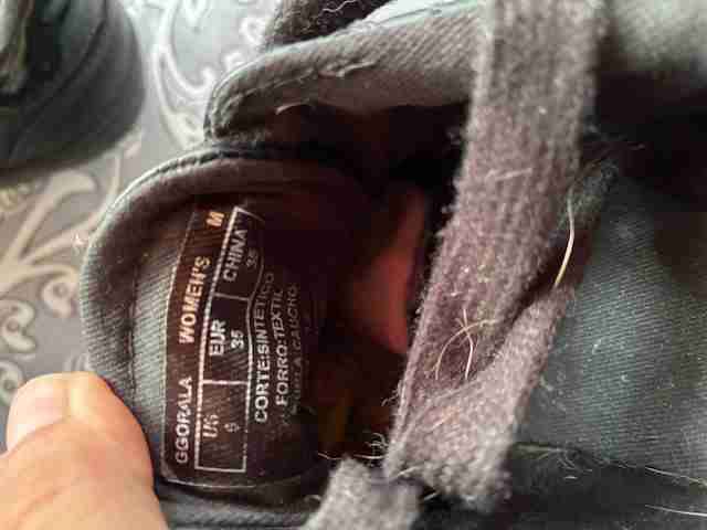 Zapatillas negras de cuero sintético - miniatura 3