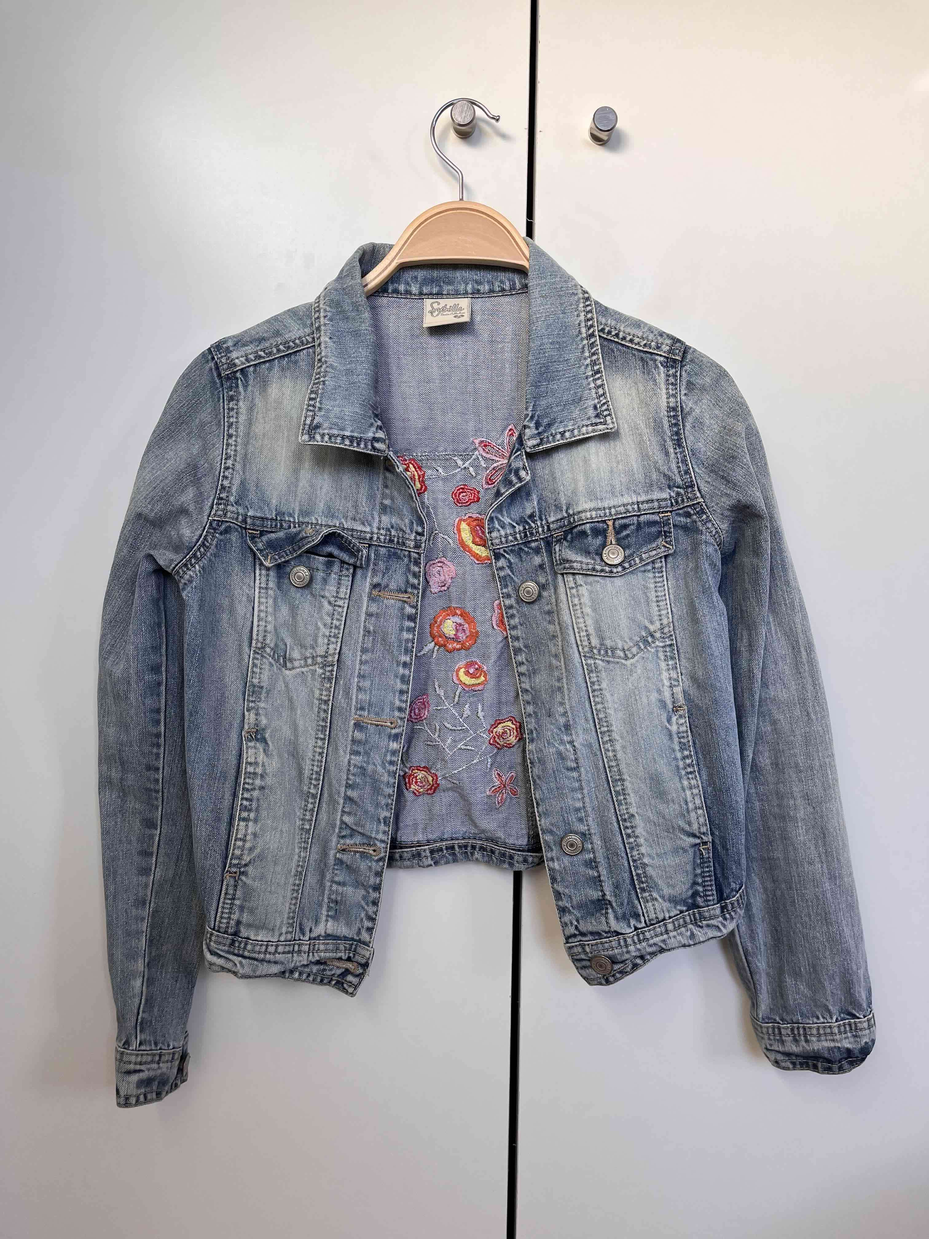 Chaqueta de mezclilla bordada Sybilla - miniatura 1