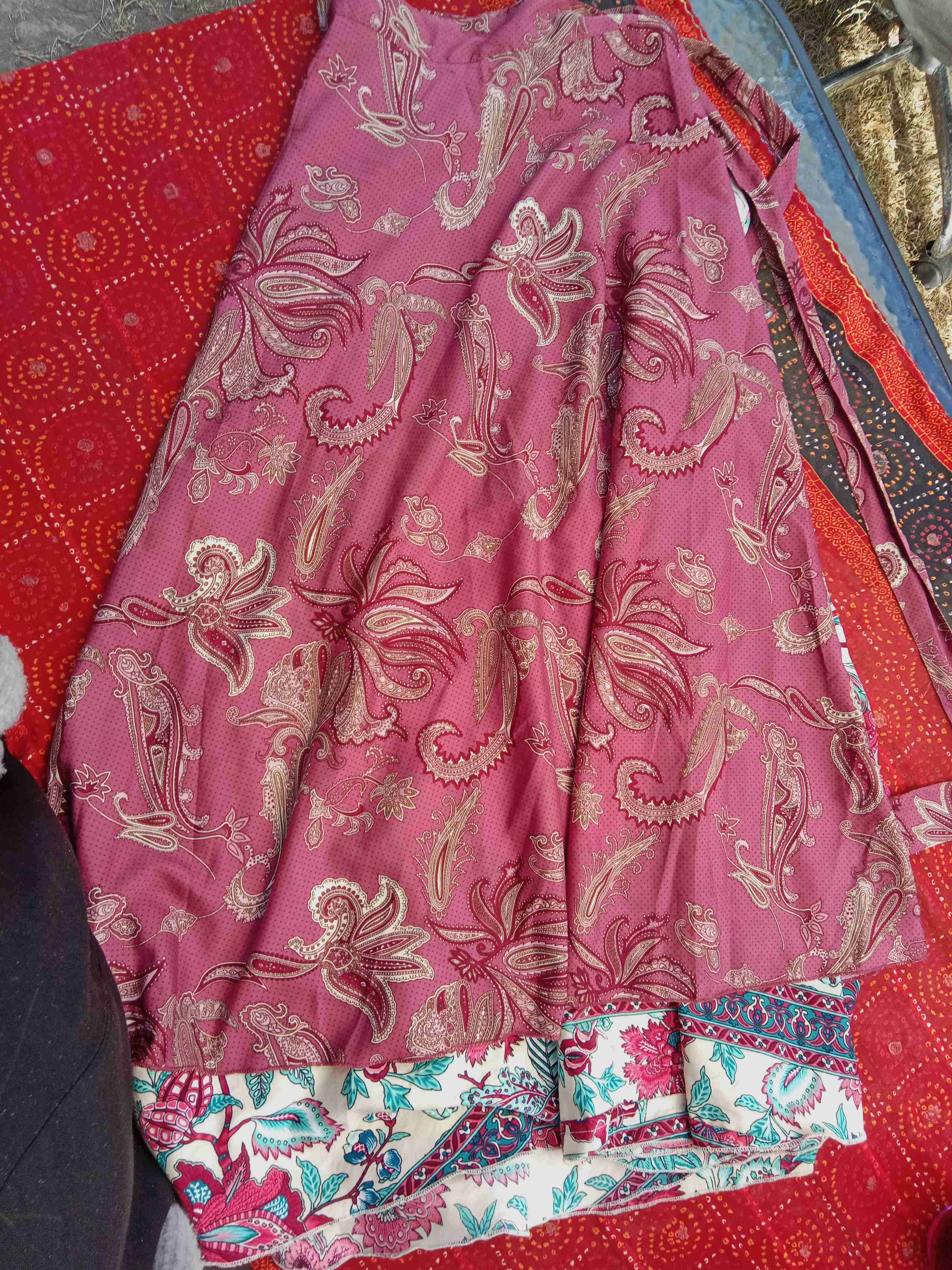 Falda larga estampada bohemia - 2