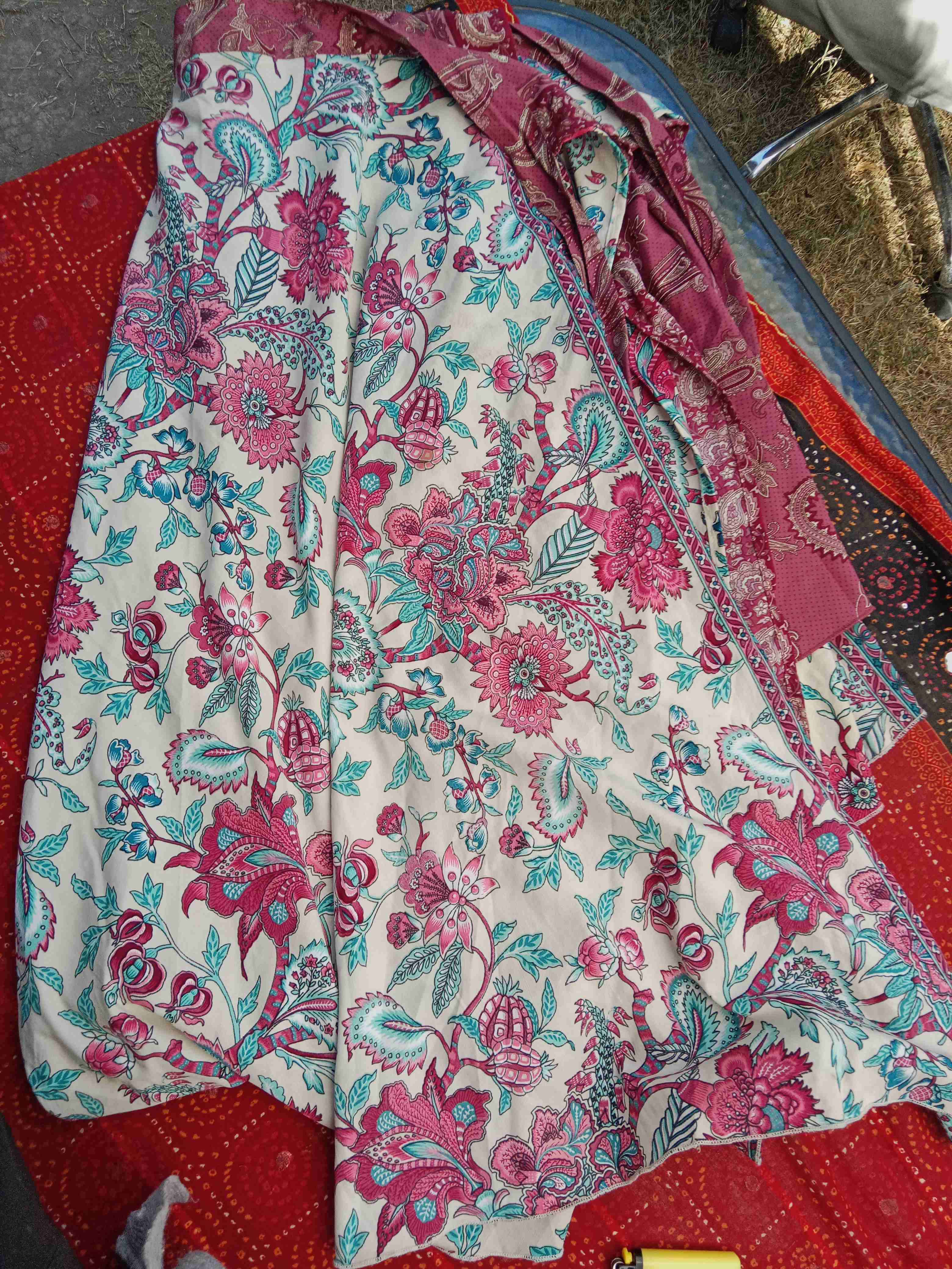 Falda larga estampada bohemia - 3