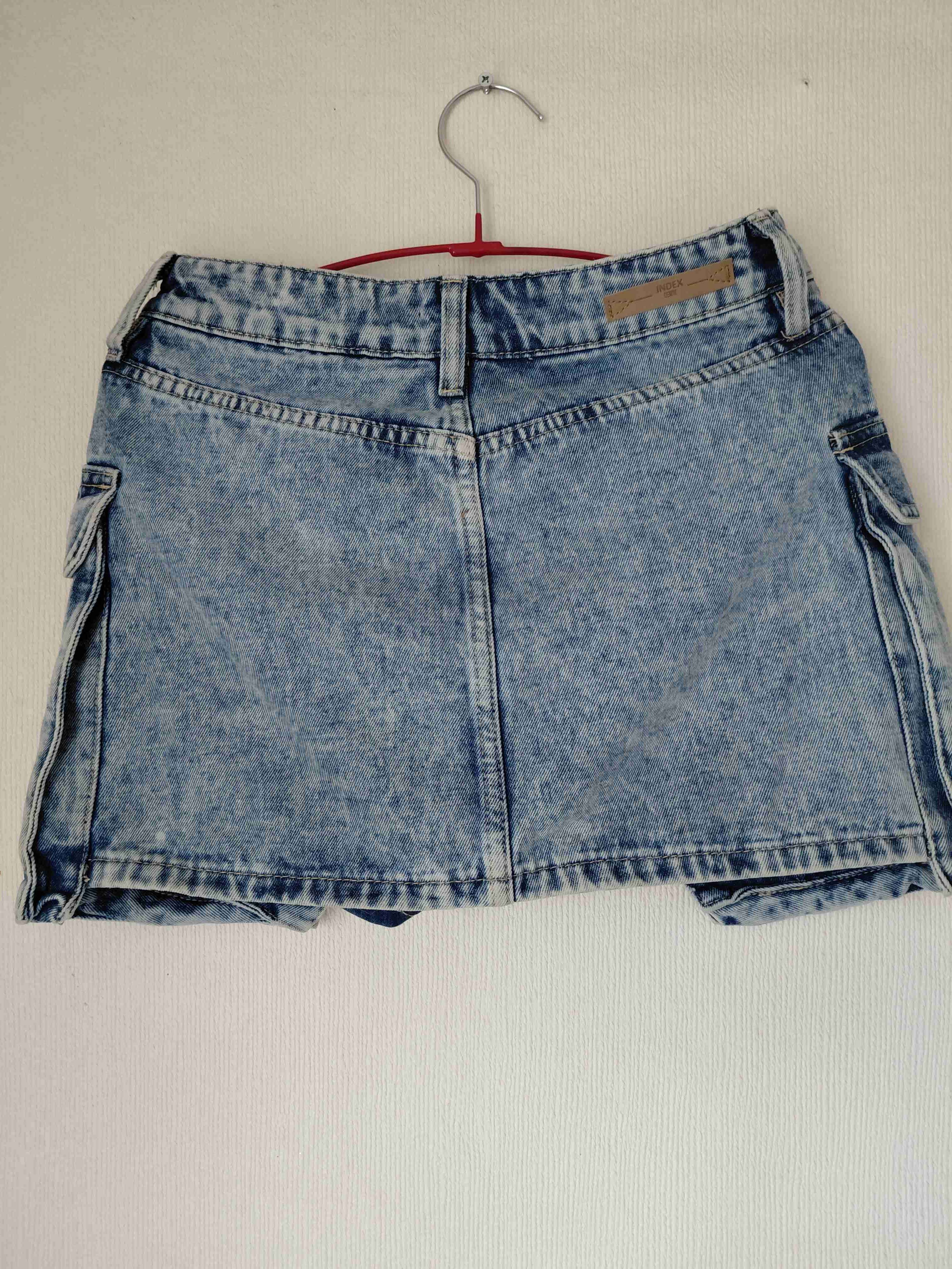 Mini falda de mezclilla azul - miniatura 2