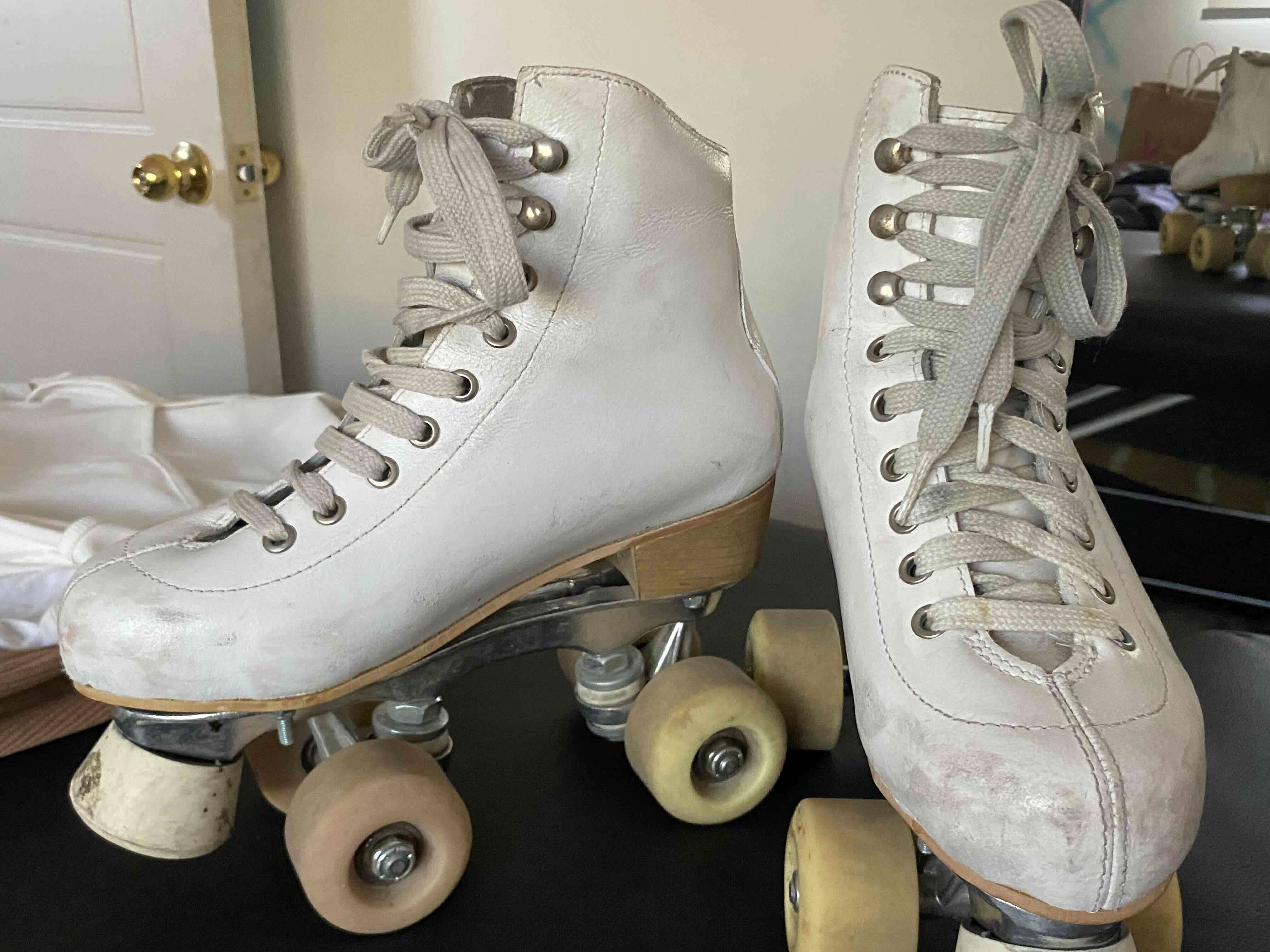 Patines blancos vintage