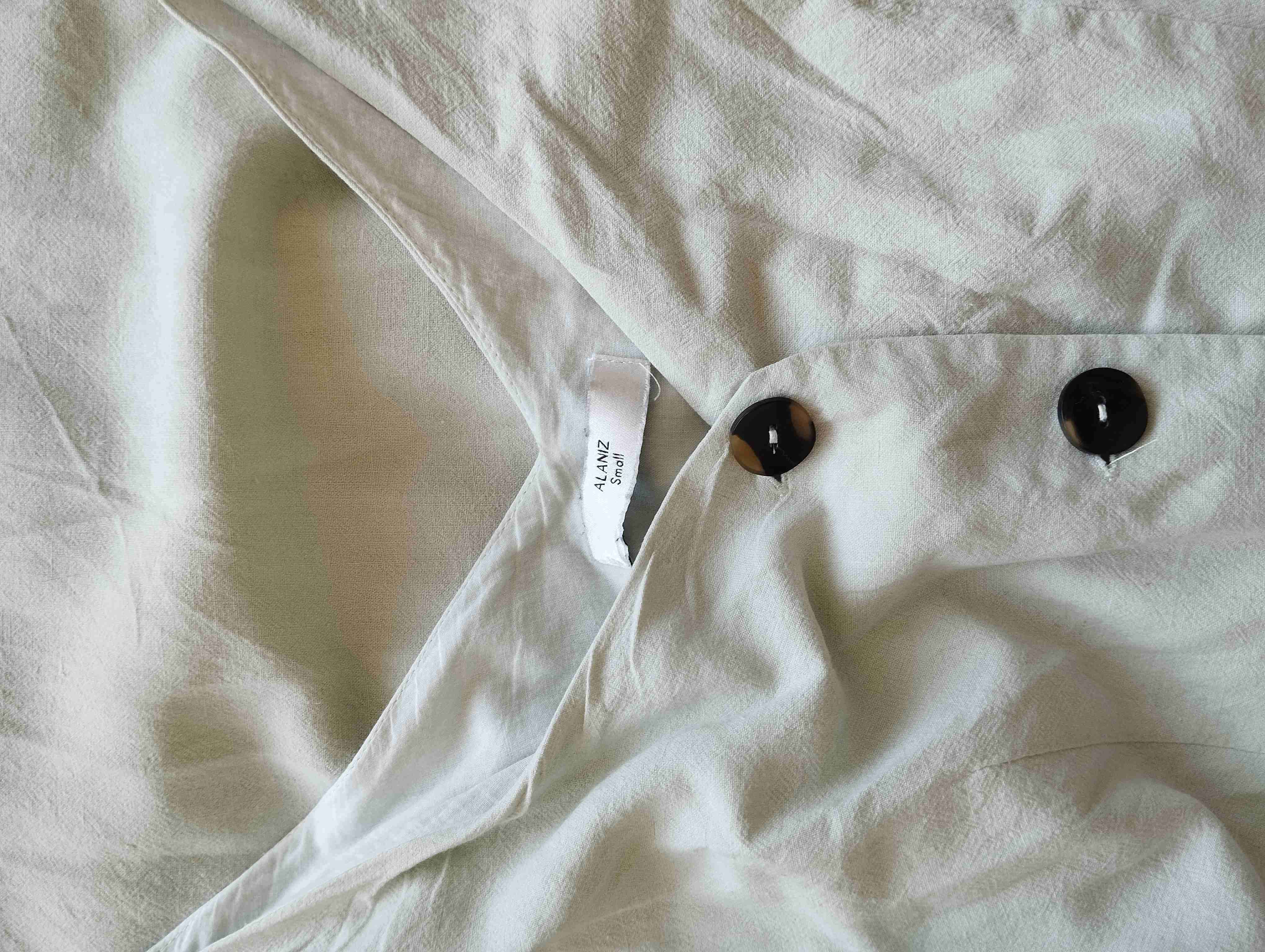 Vestido lino con botones - 2