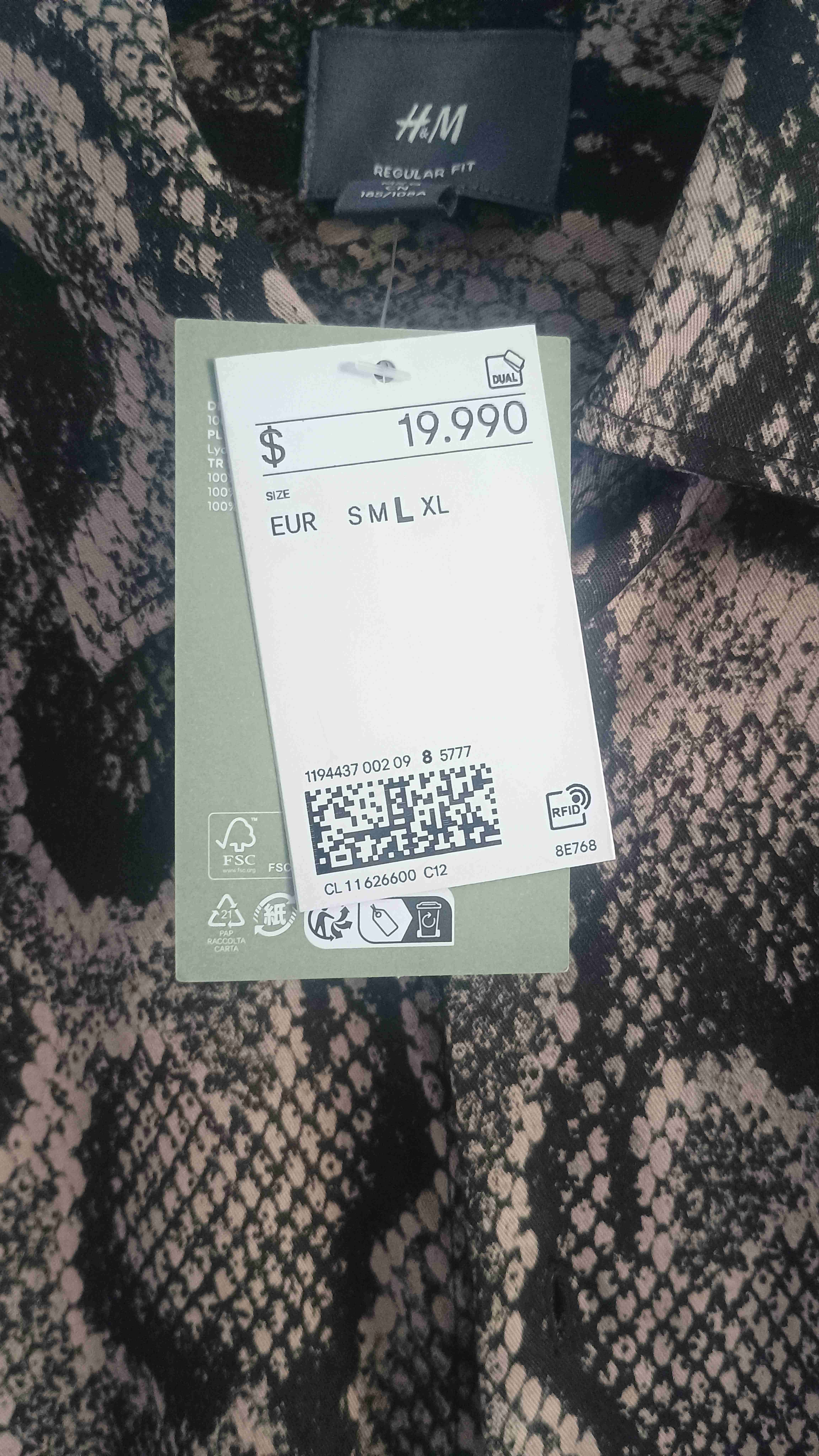 Camisa estampada serpiente - miniatura 2