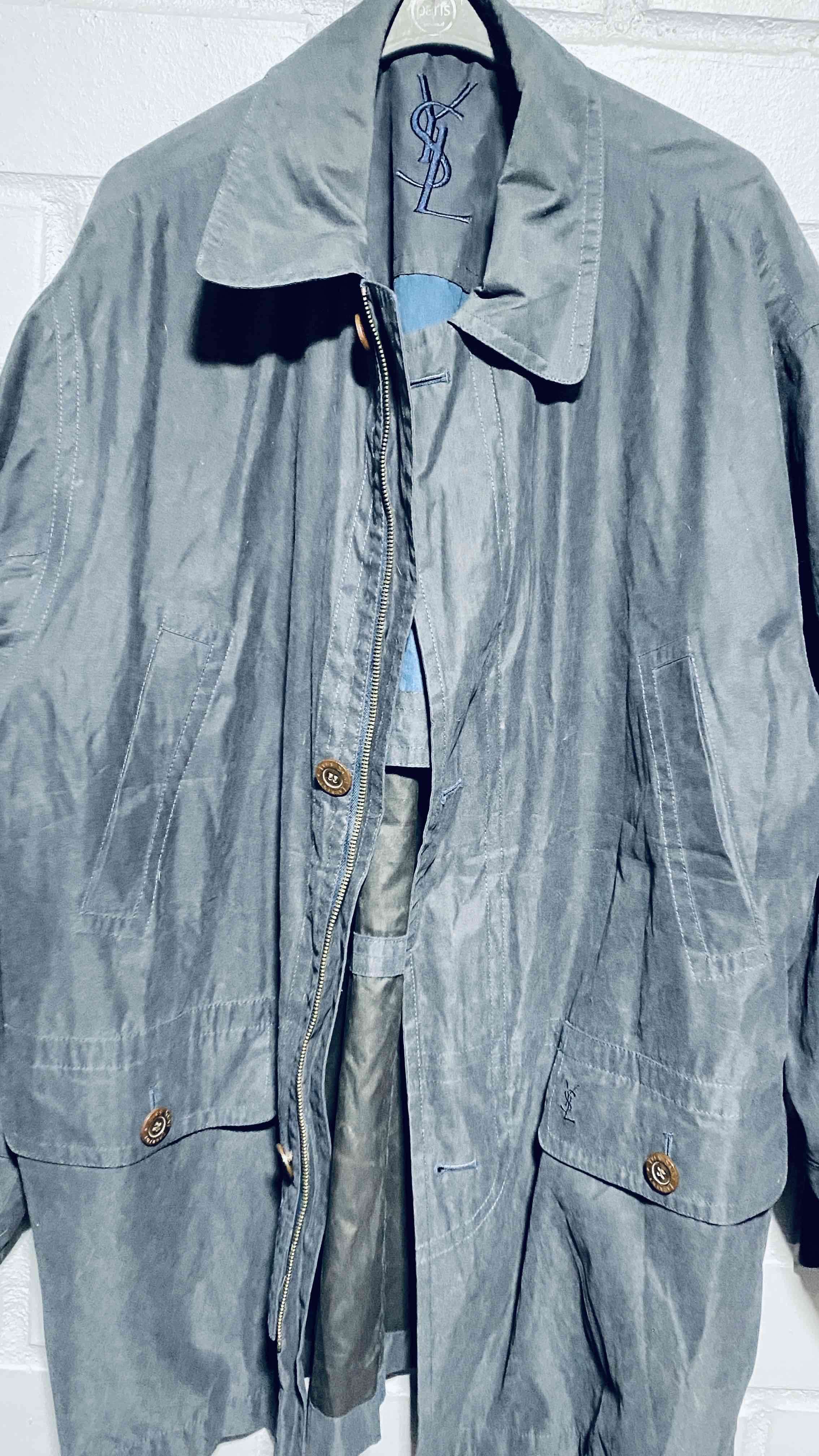 Chaqueta Yves Saint Laurent gris/azul - miniatura 2