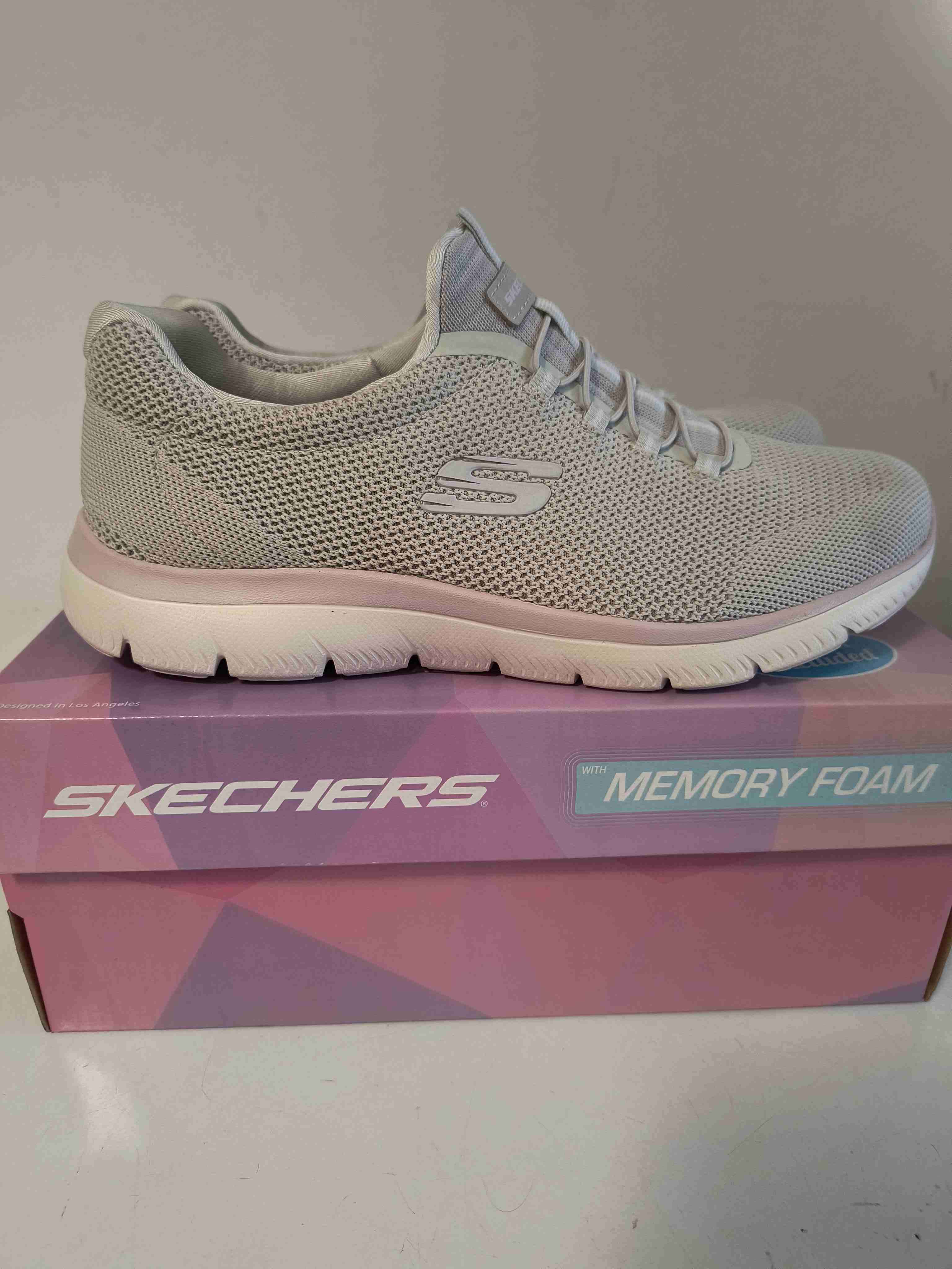 Zapatillas Skechers gris claro - miniatura 3