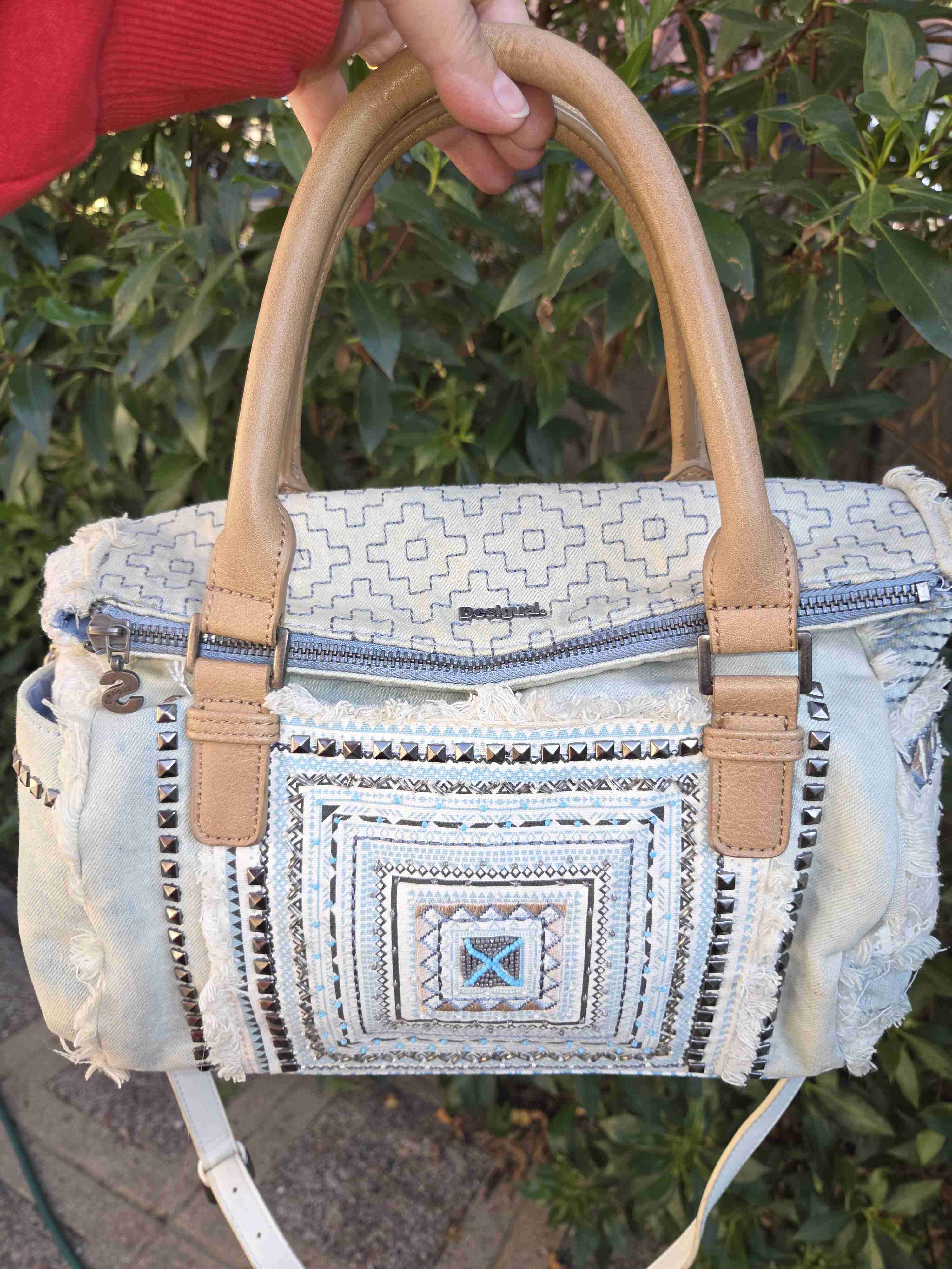 Bolso con diseño bordado Desigual - miniatura 1