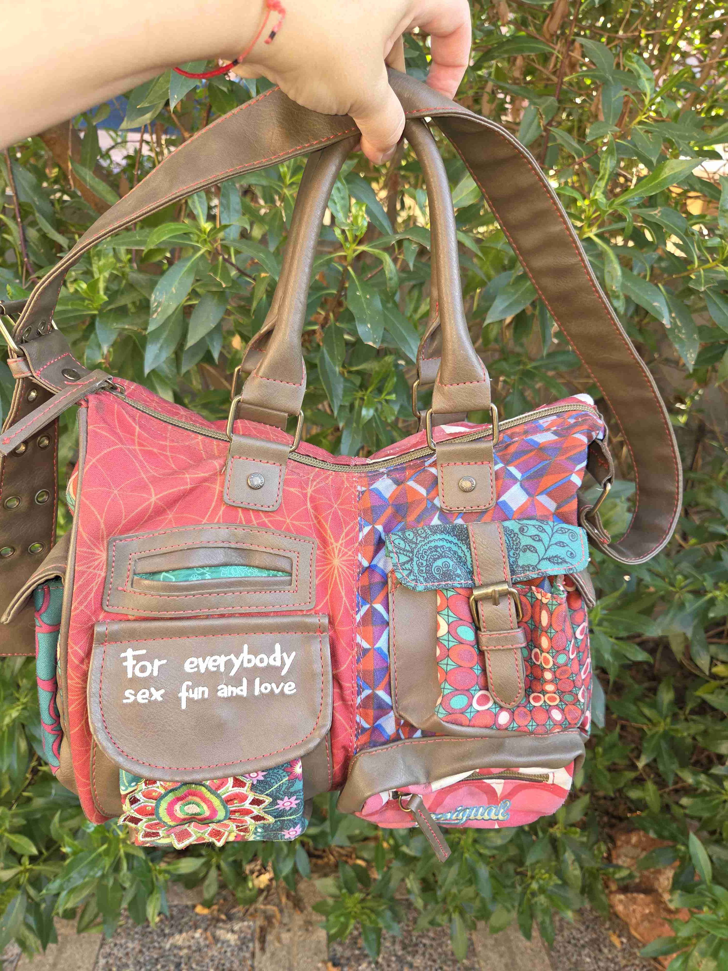 Bolso estampado Desigual colorido - miniatura 1