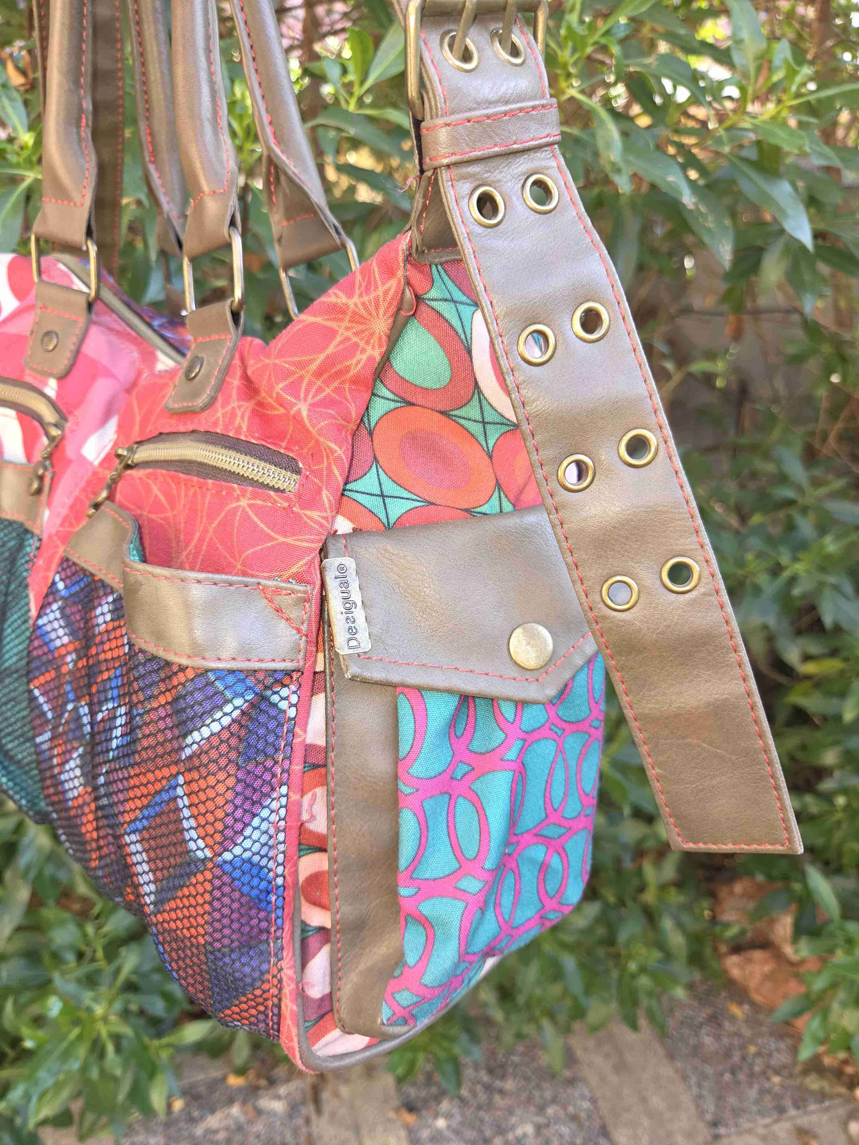 Bolso estampado Desigual colorido - miniatura 3