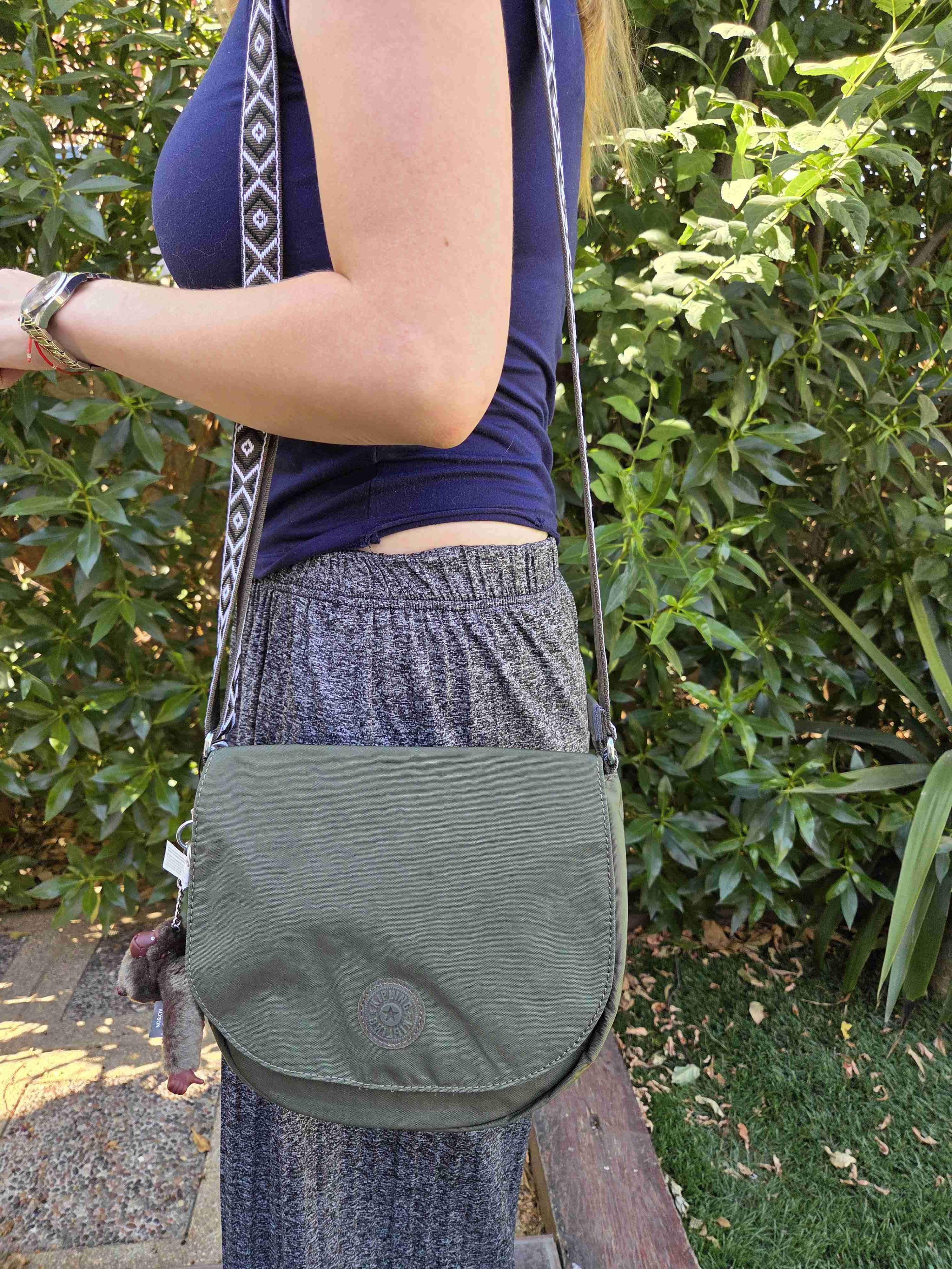 Bandolera Kipling verde - miniatura 1