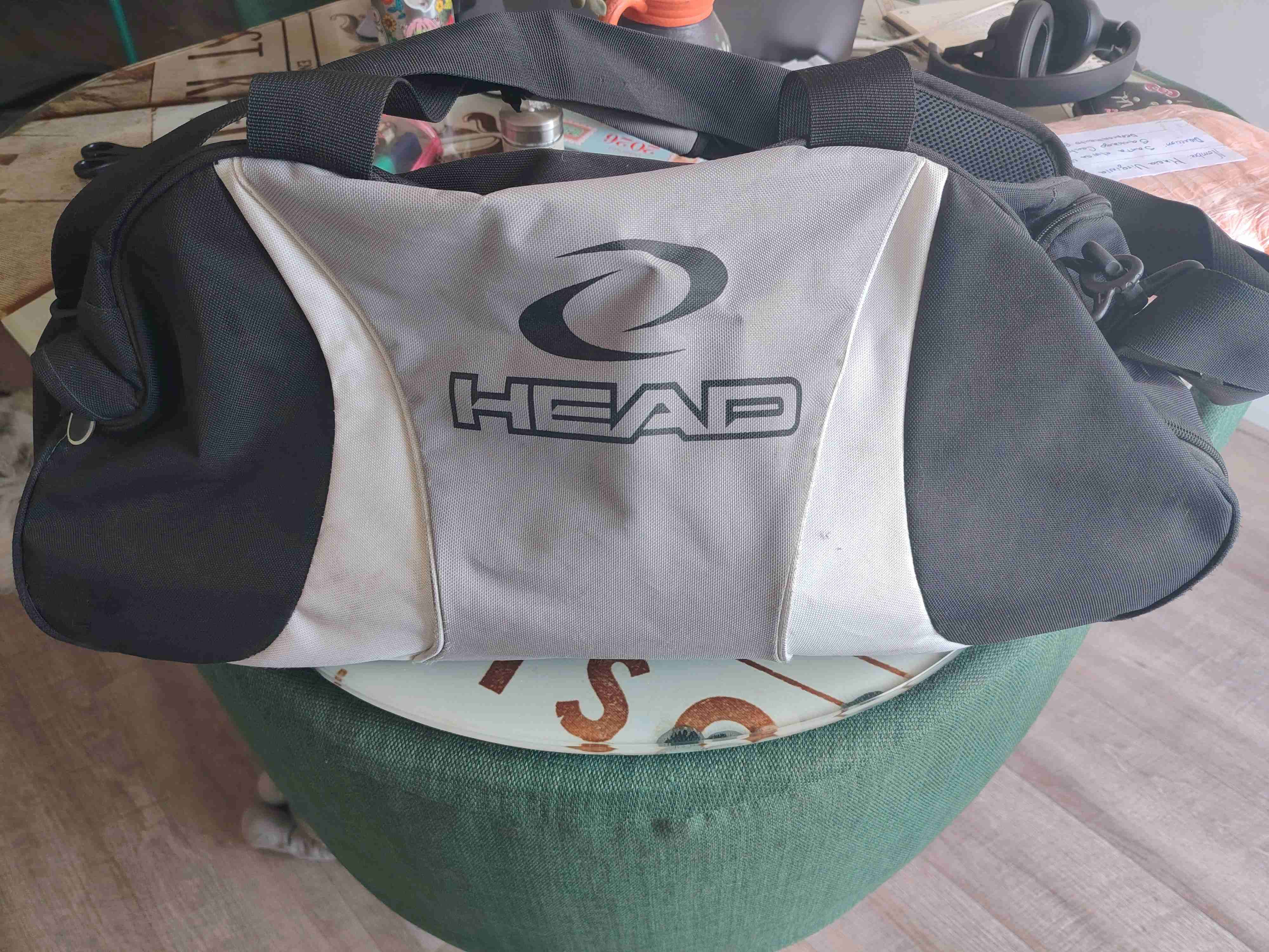 Bolso deportivo HEAD negro y gris - miniatura 2