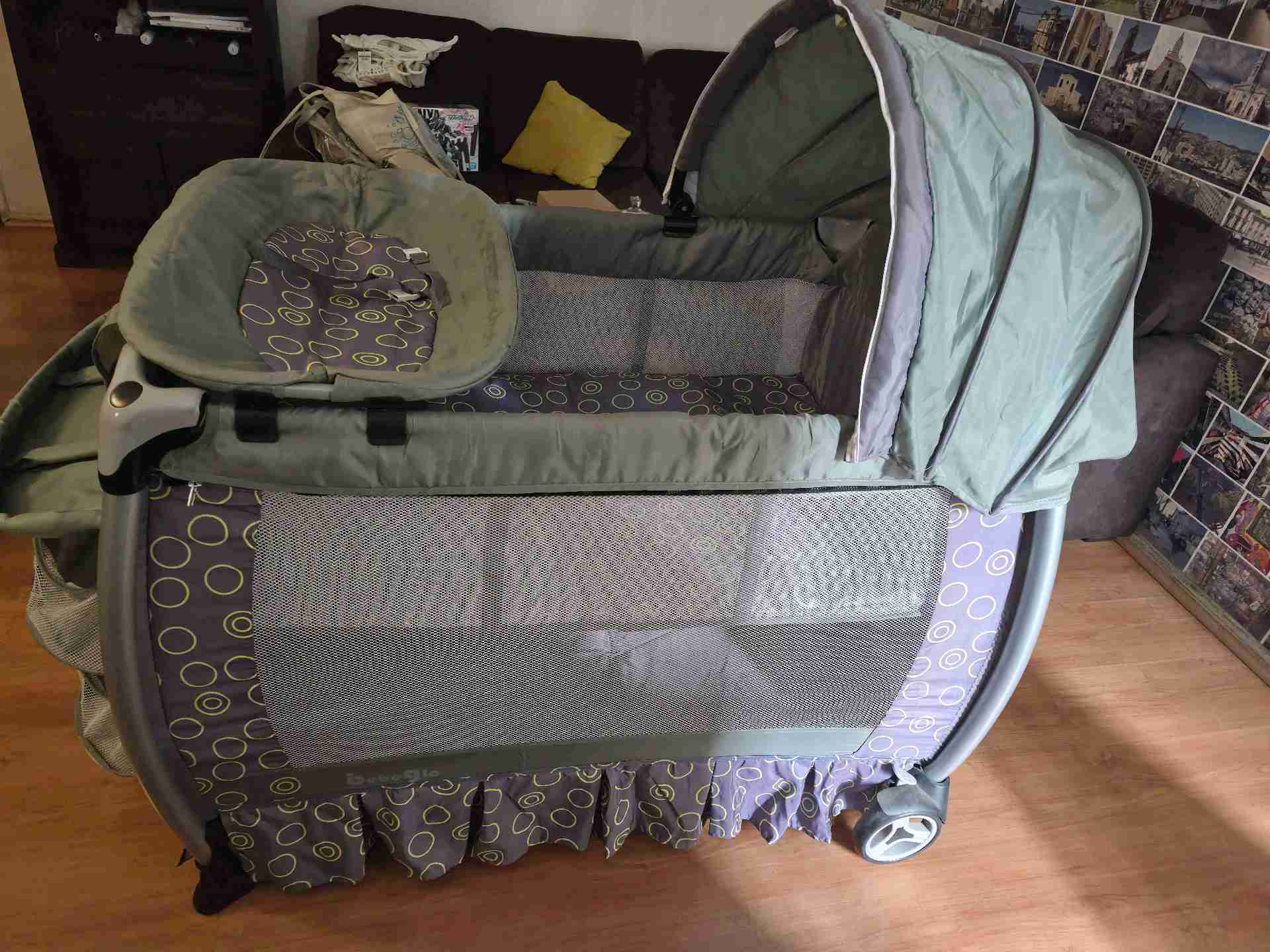 Cuna pack and play gris - miniatura 3