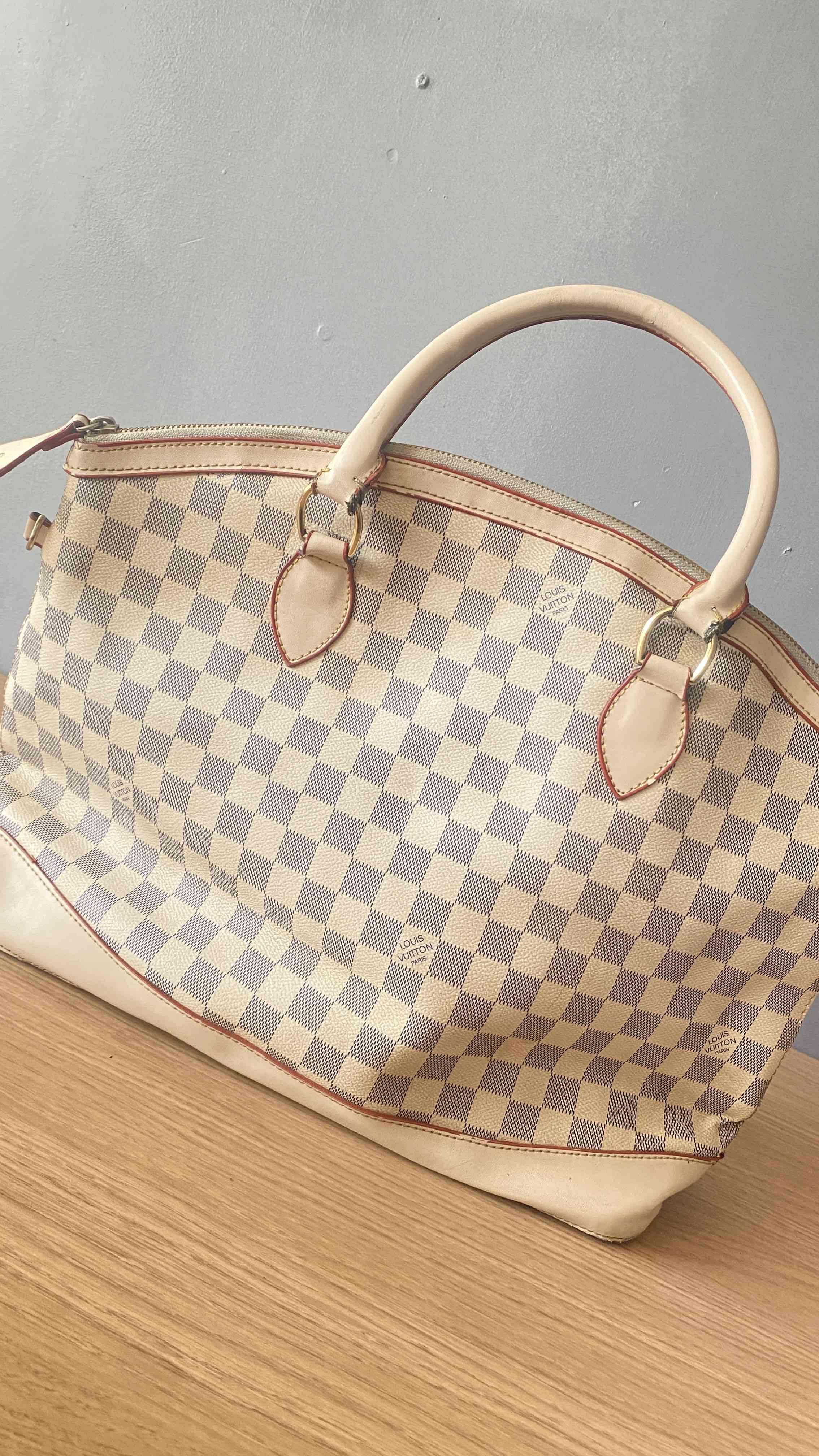 Bolso de diseño a cuadros beige louis vuitton - 2