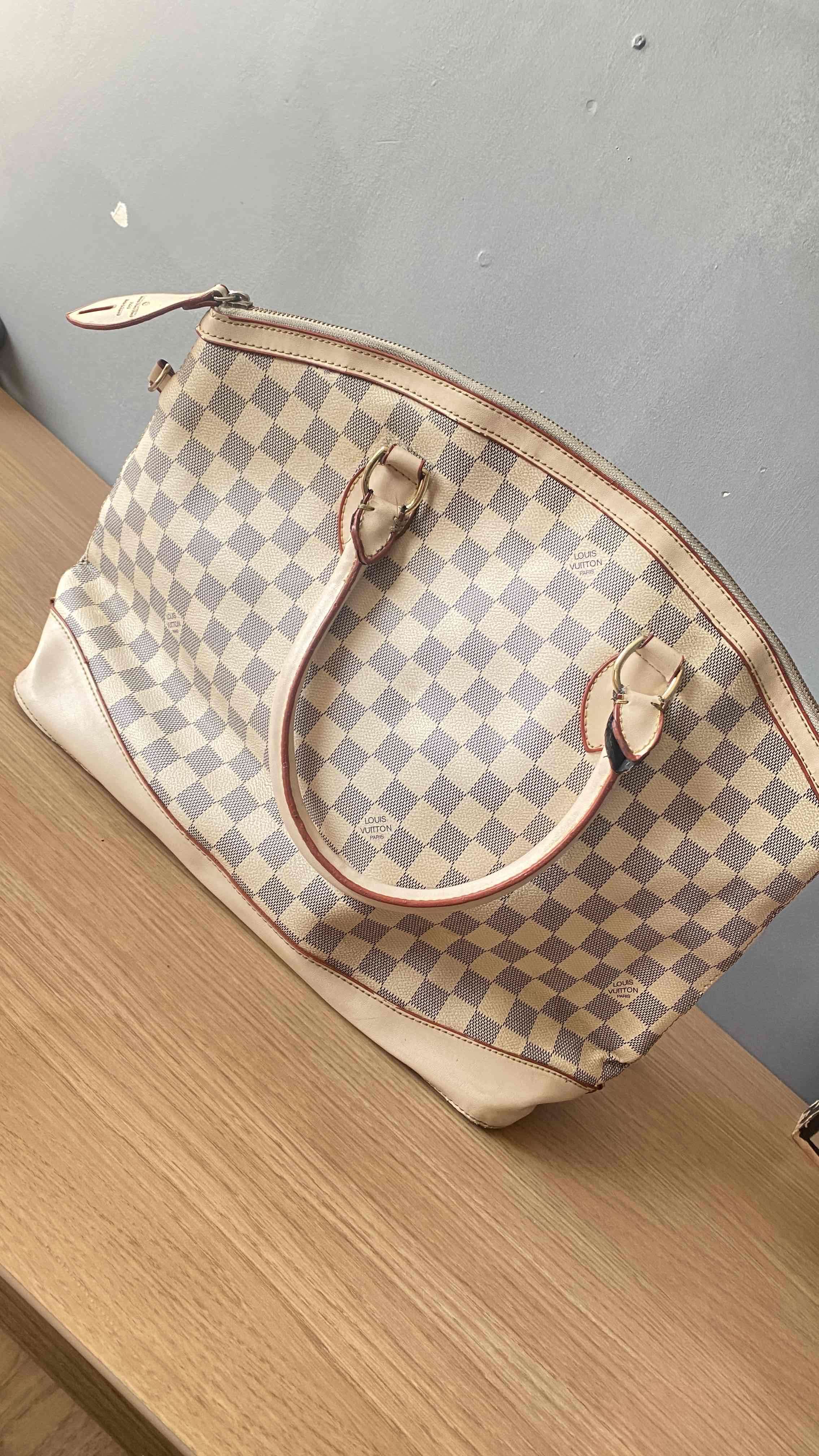 Bolso de diseño a cuadros beige louis vuitton - 3