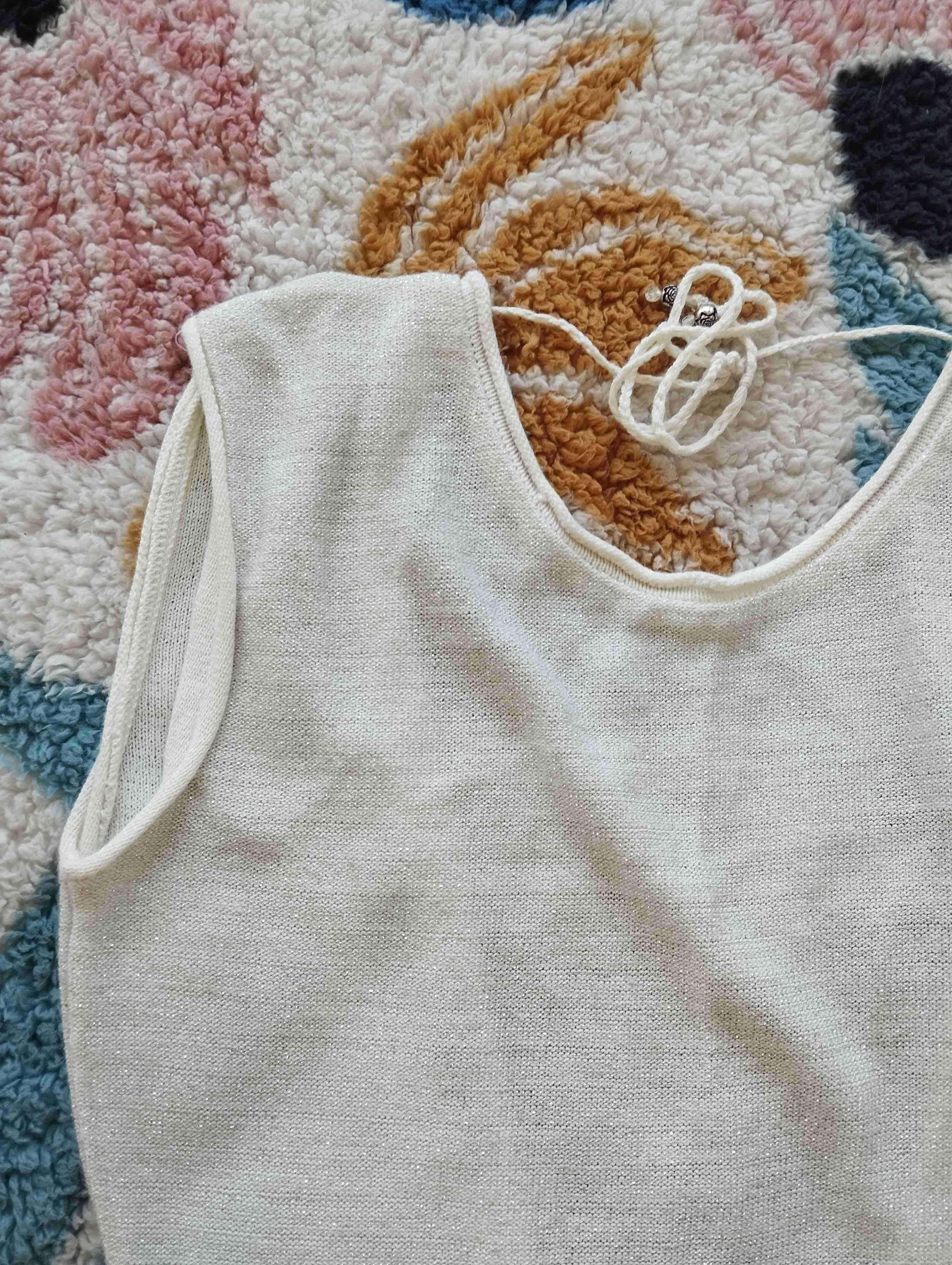 Vestido blanco sin mangas - miniatura 4