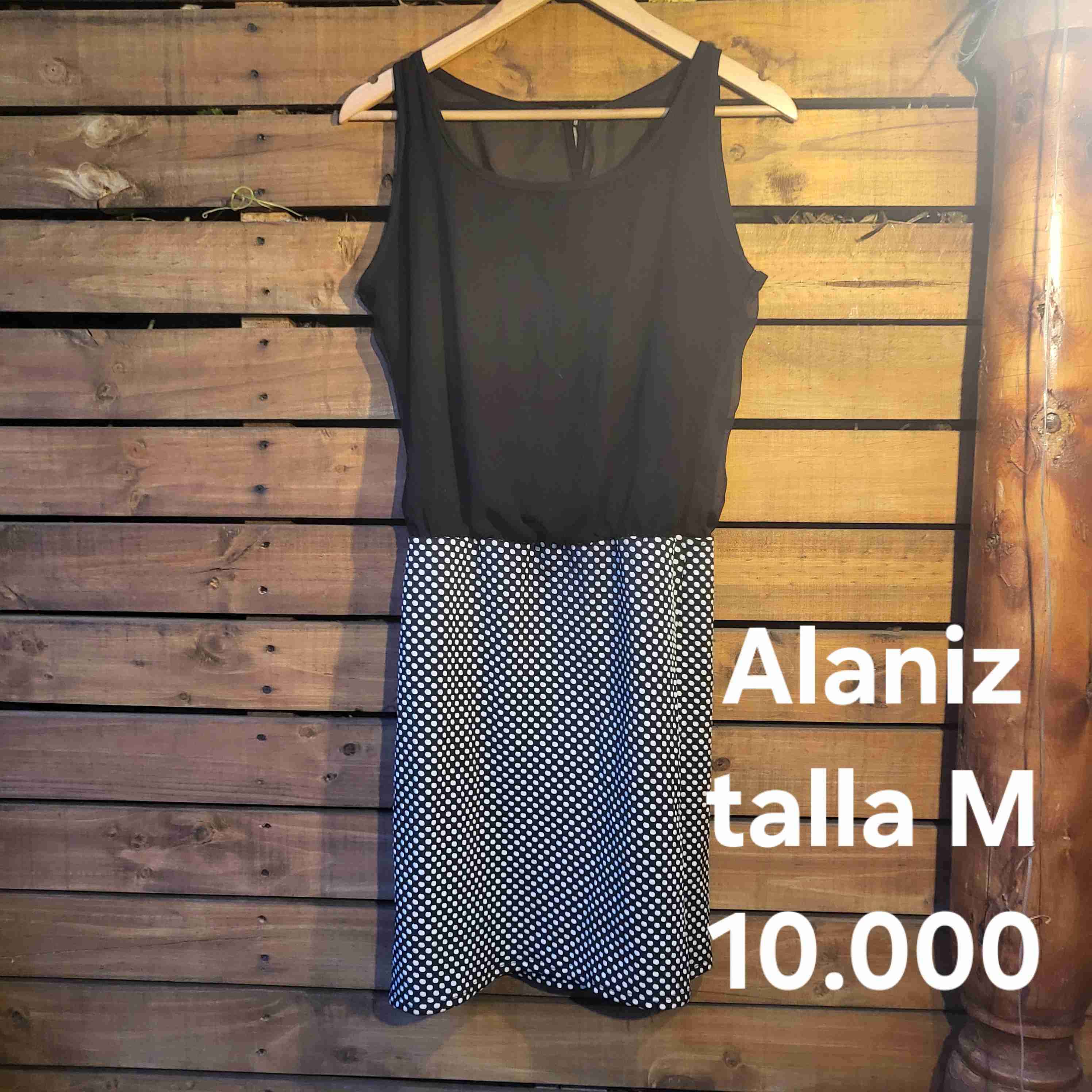 Vestido negro con lunares Alaniz M