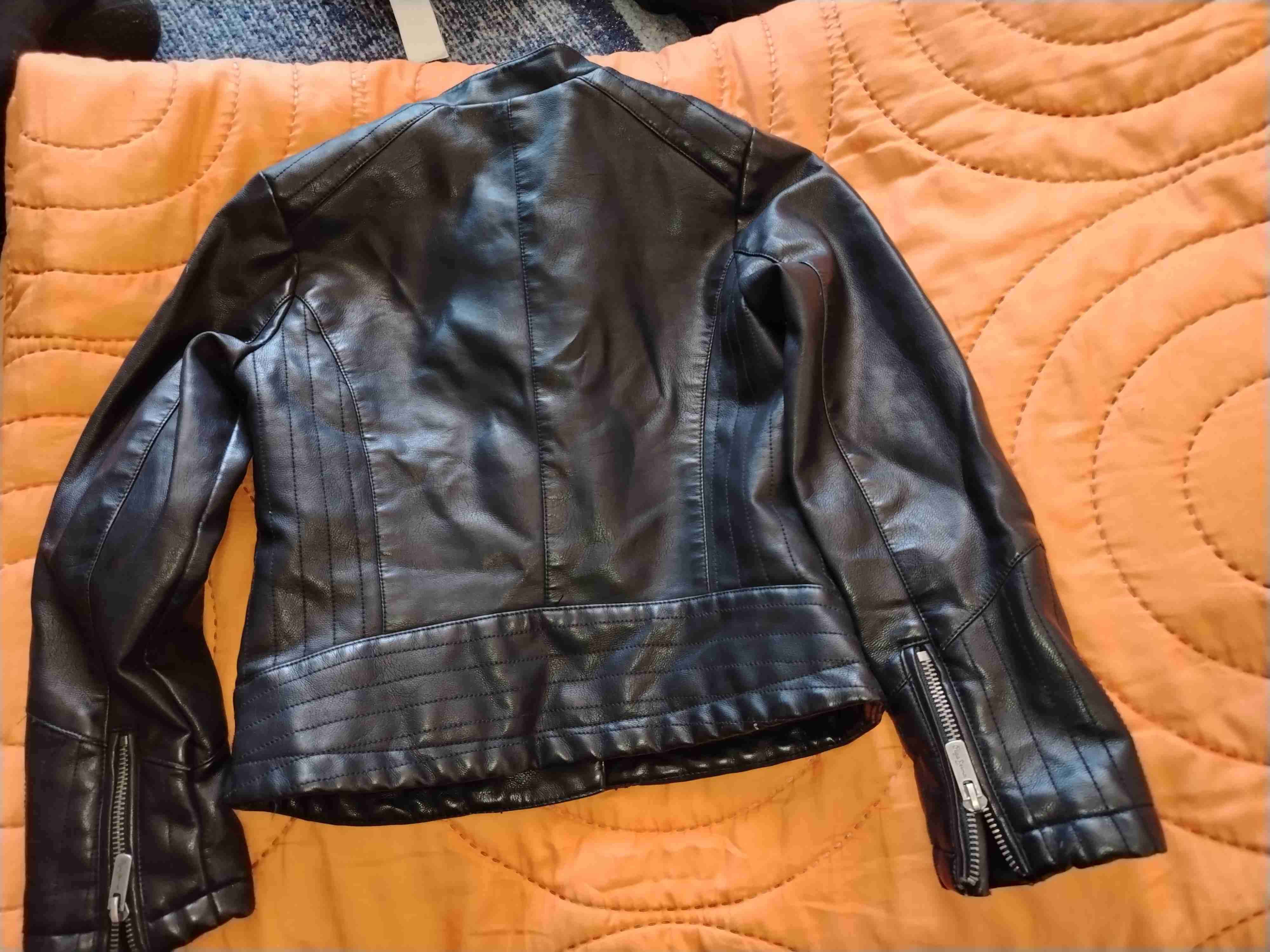 Chaqueta de cuero negra Pepe Jeans - miniatura 3