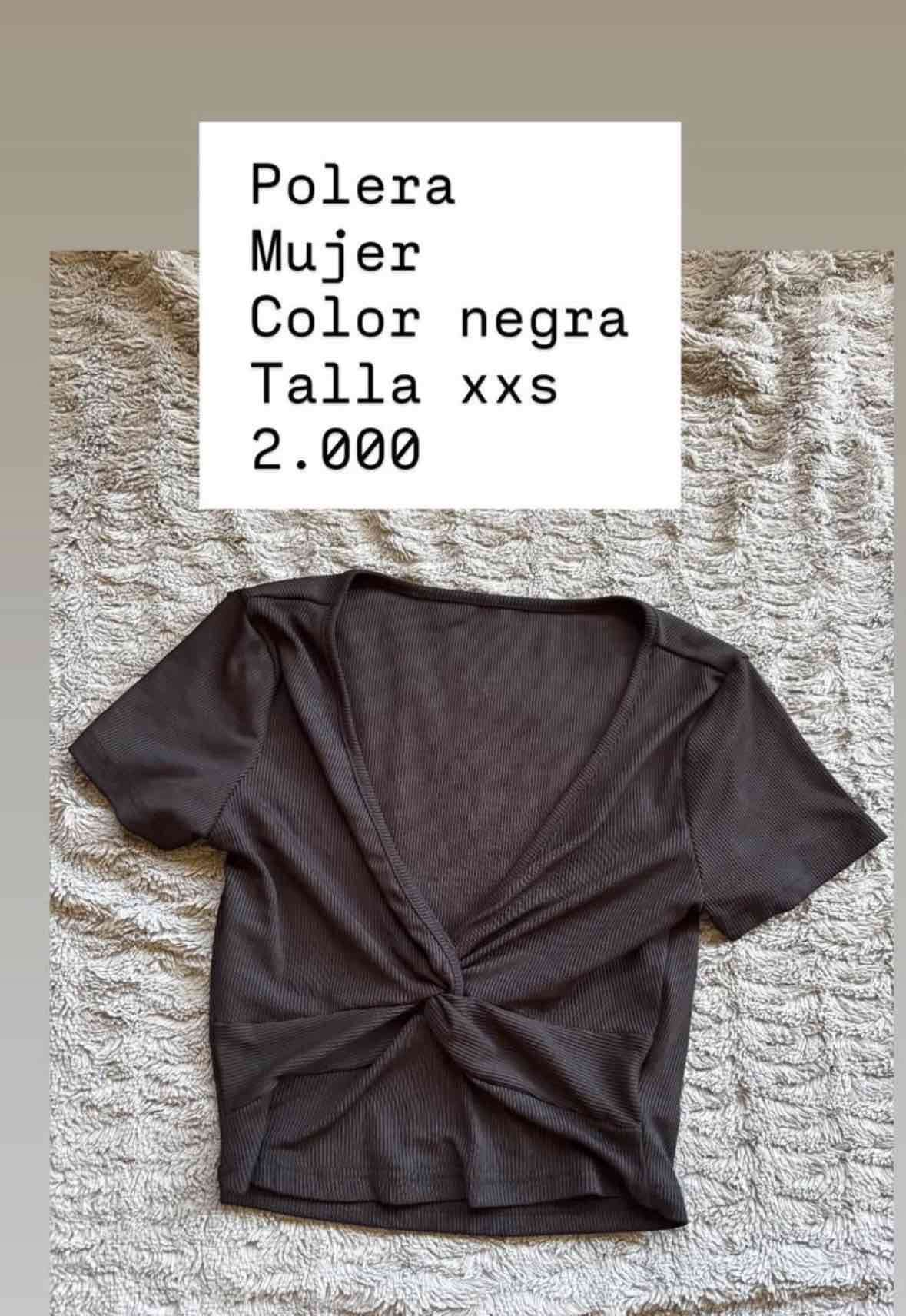 Polera negra mujer - miniatura 1