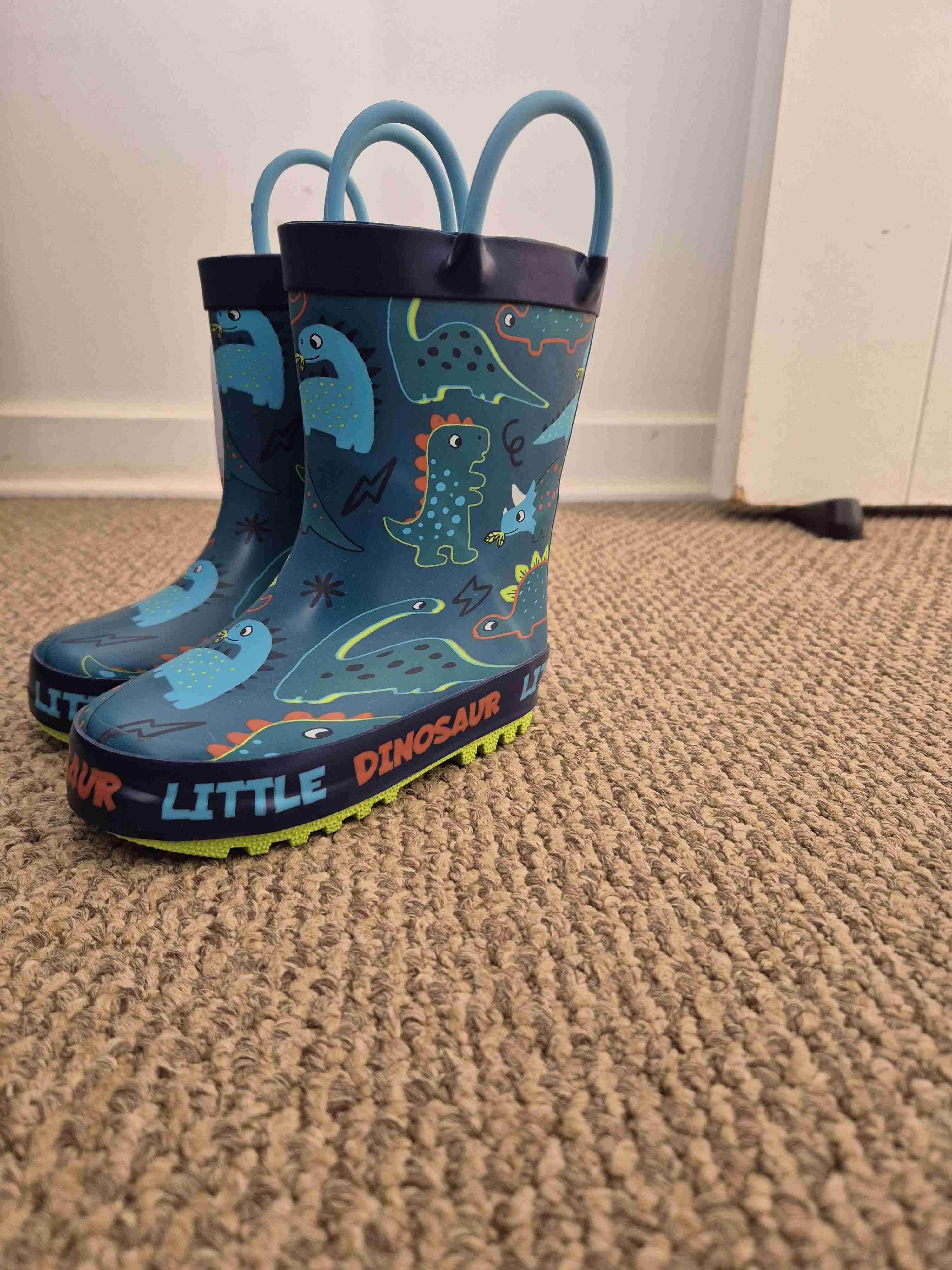 Botas de lluvia infantiles de dinosaurios - miniatura 1