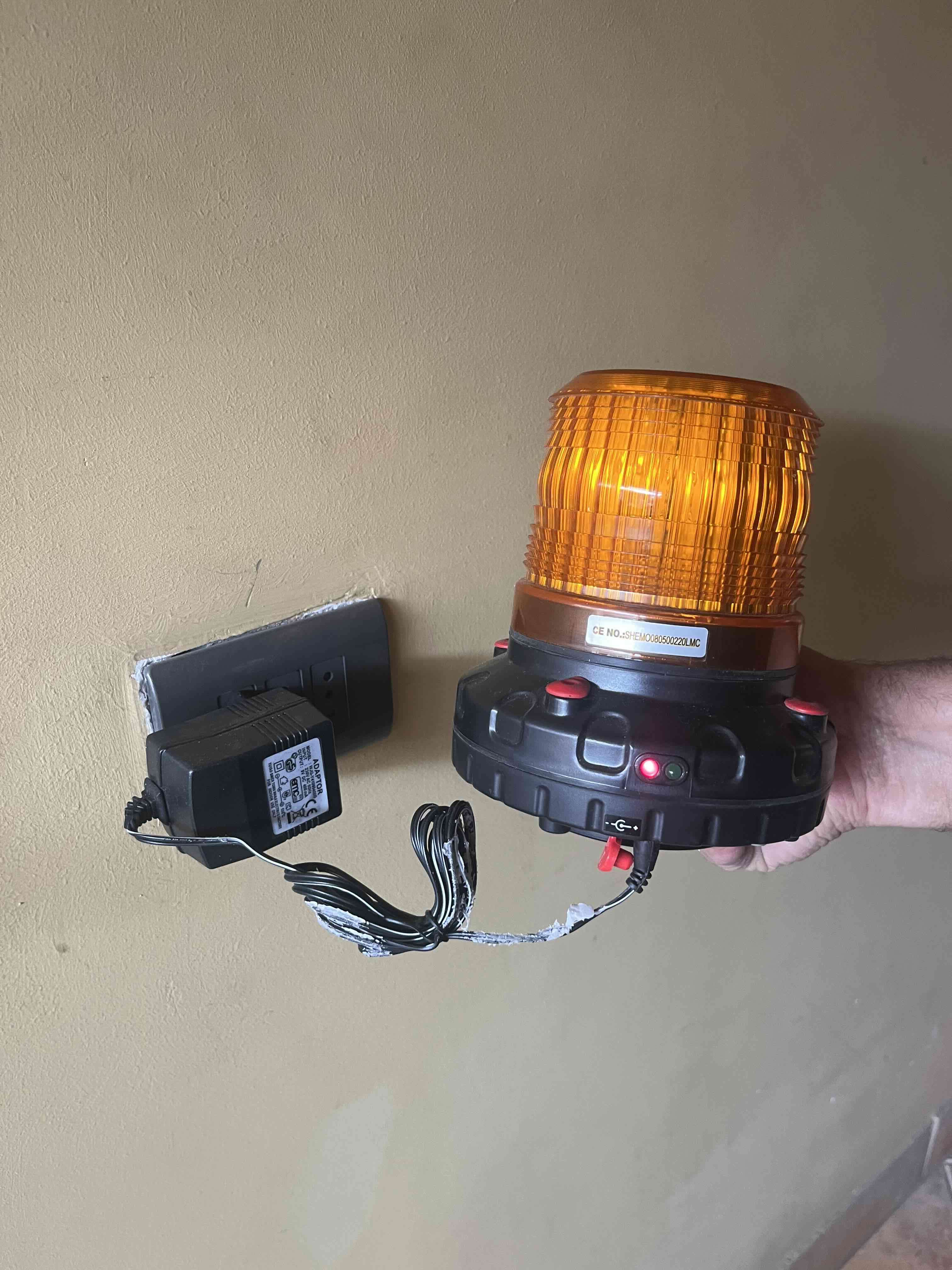 Baliza LED ámbar recargable Sein - miniatura 4