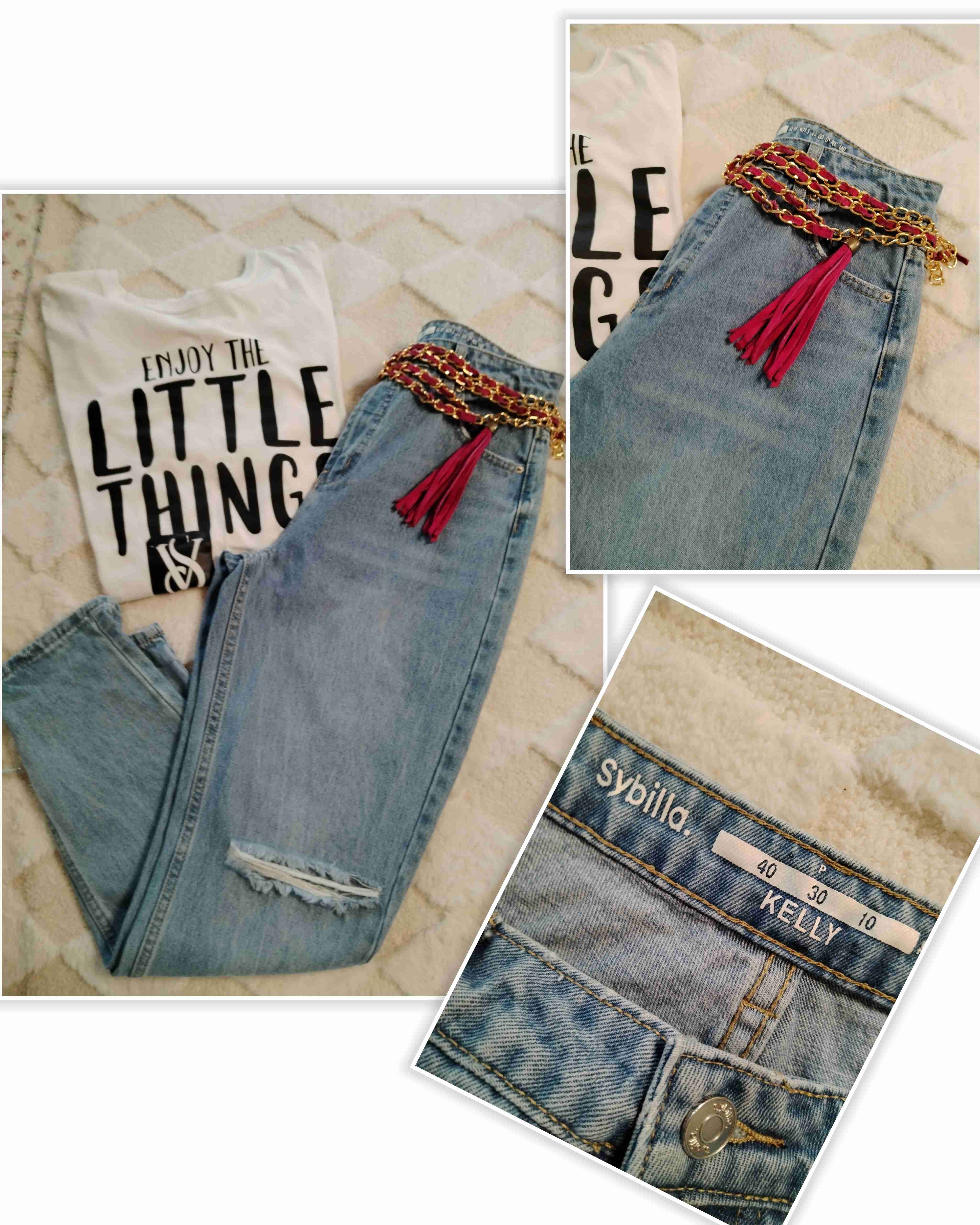 Jeans Sybilla con desgastes