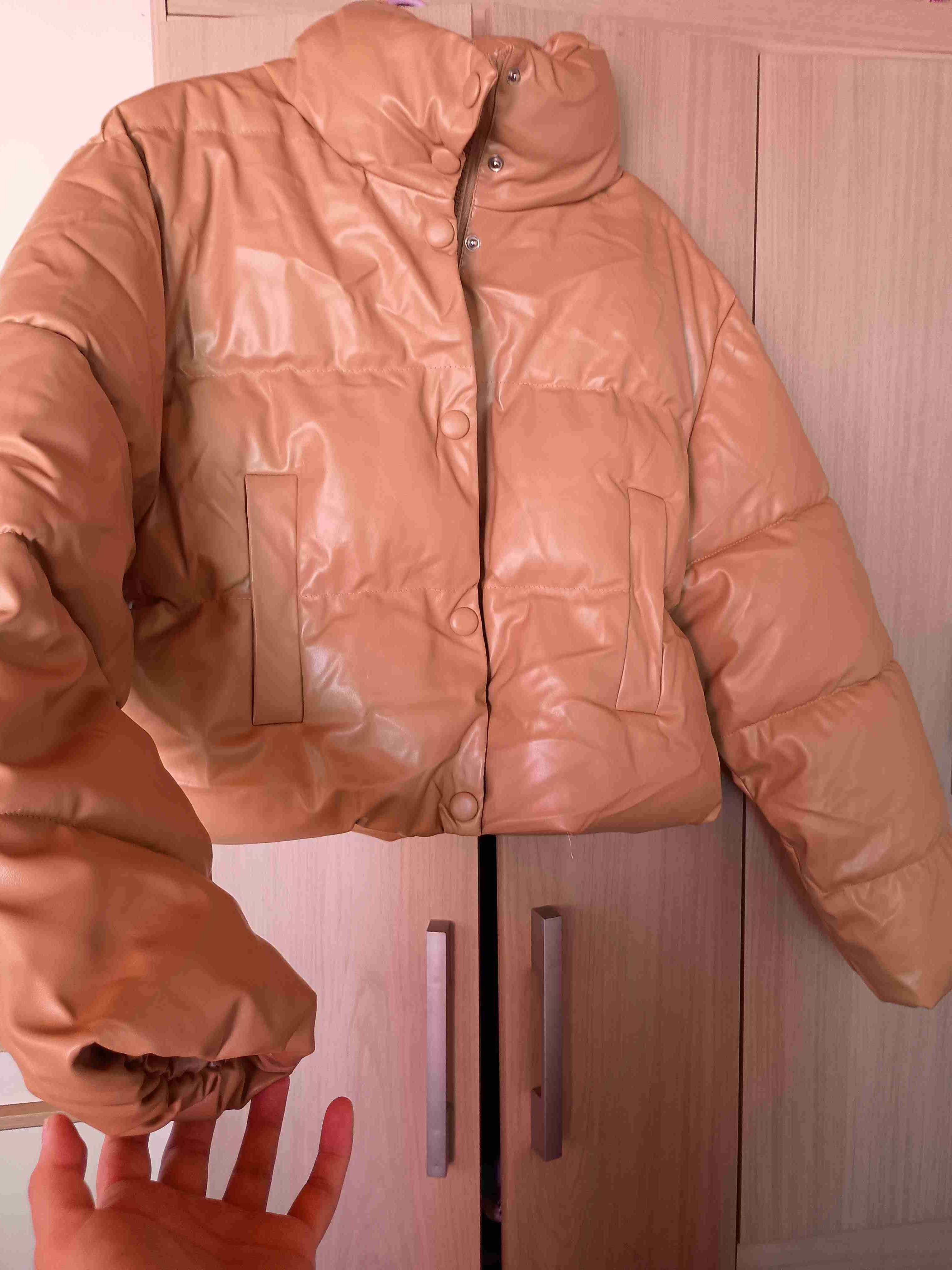 Chaqueta acolchada beige