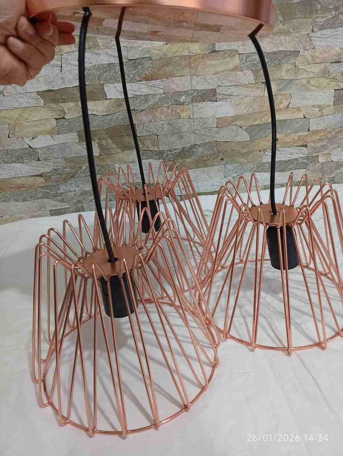 Lámparas colgantes de metal cobre - miniatura 1