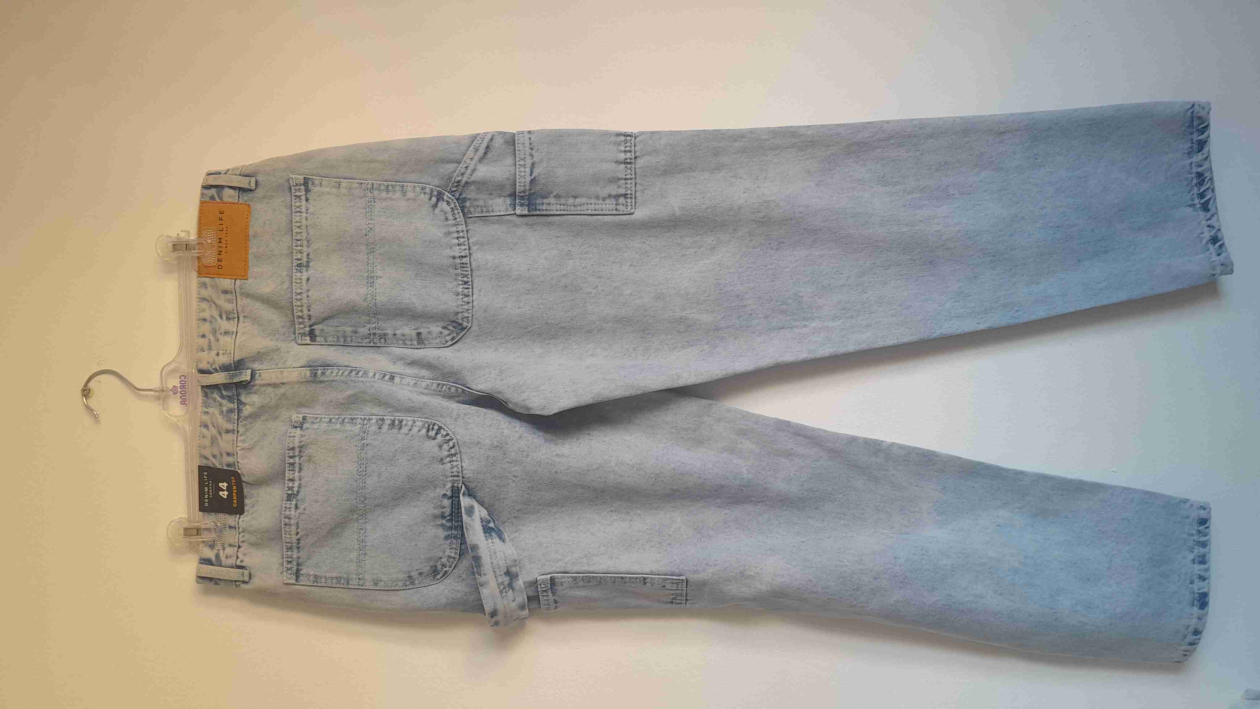 Pantalón cargo azul hombre - miniatura 3