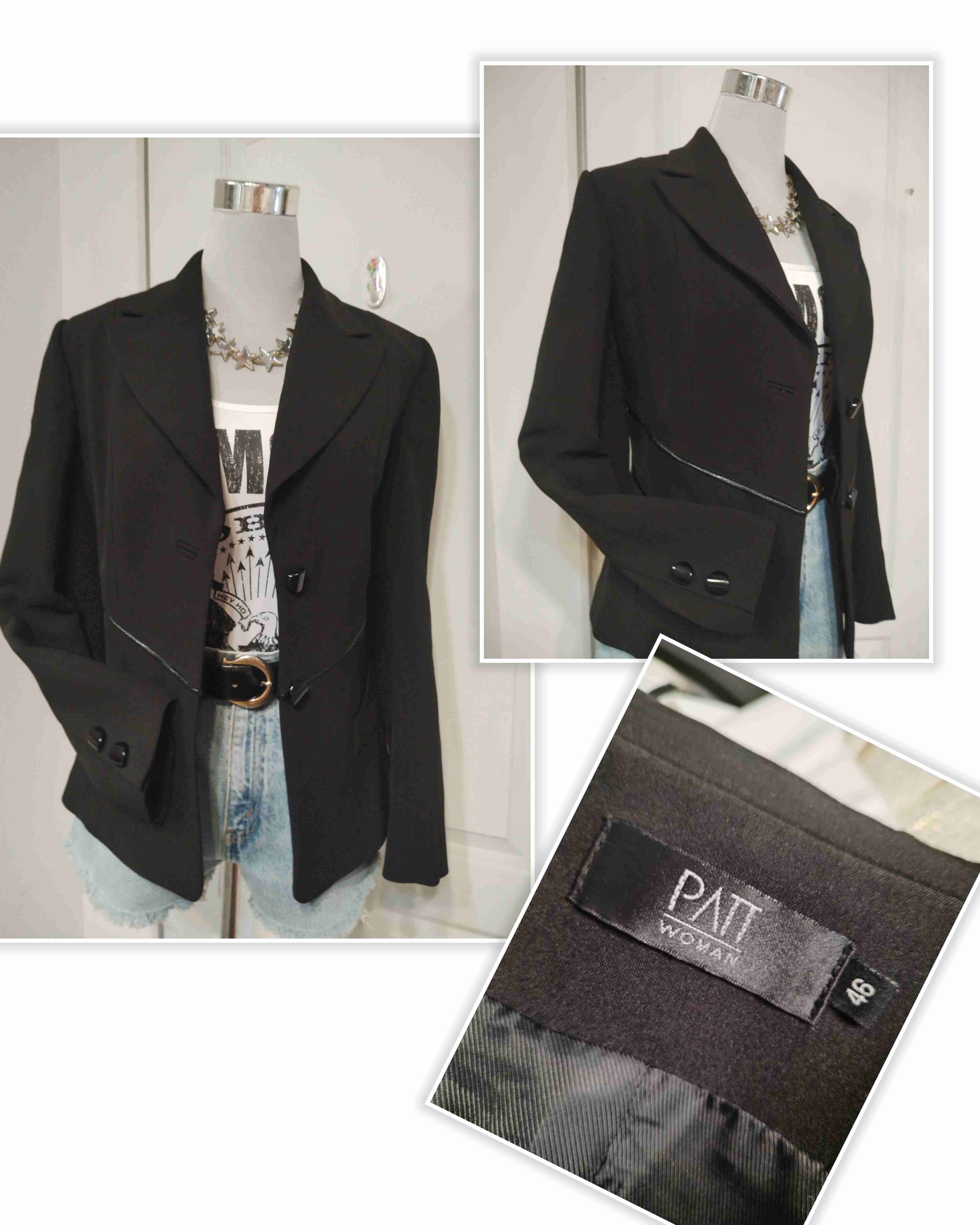 Blazer negro talla 46 PAT