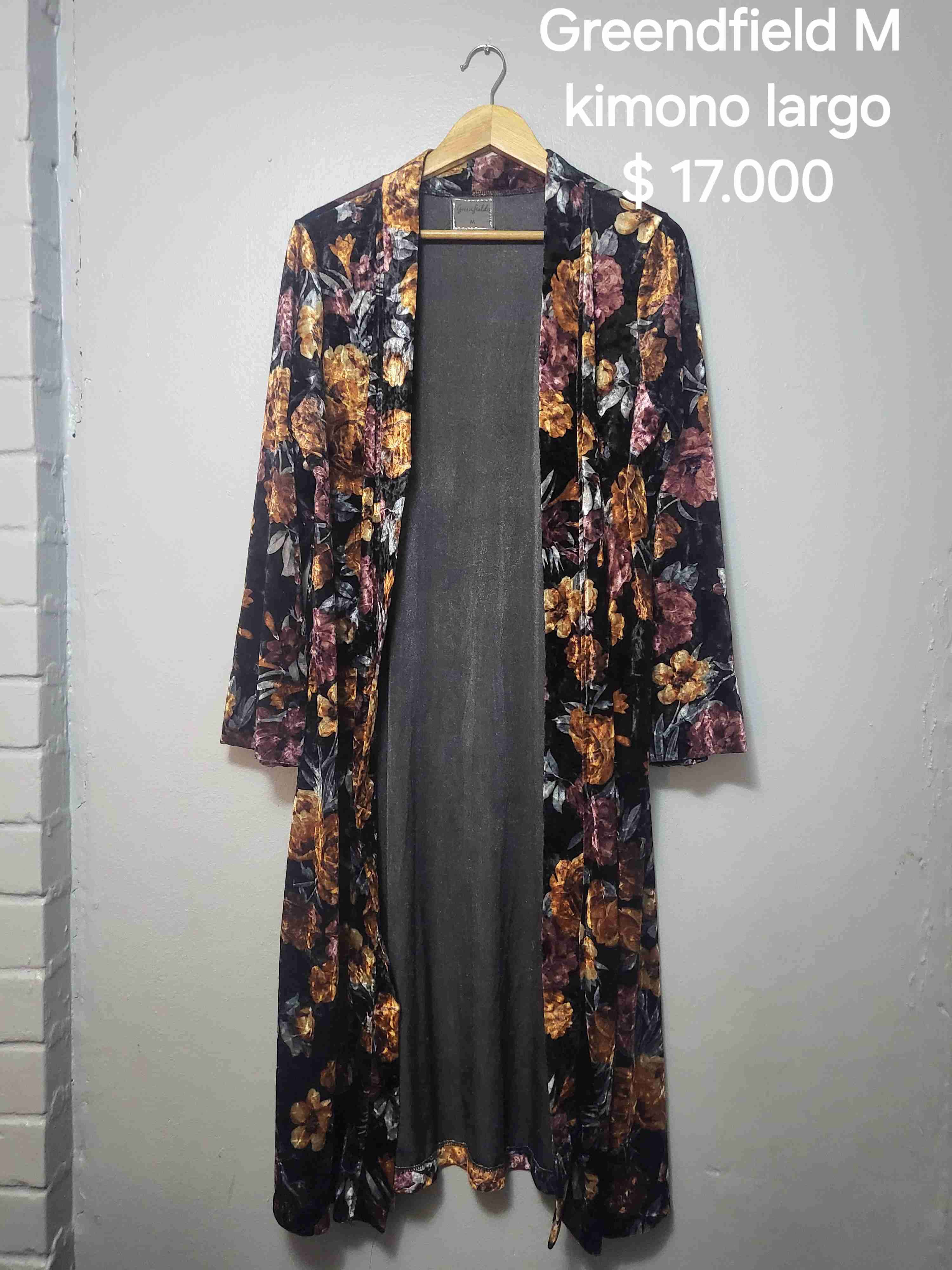 Kimono largo floral - miniatura 1