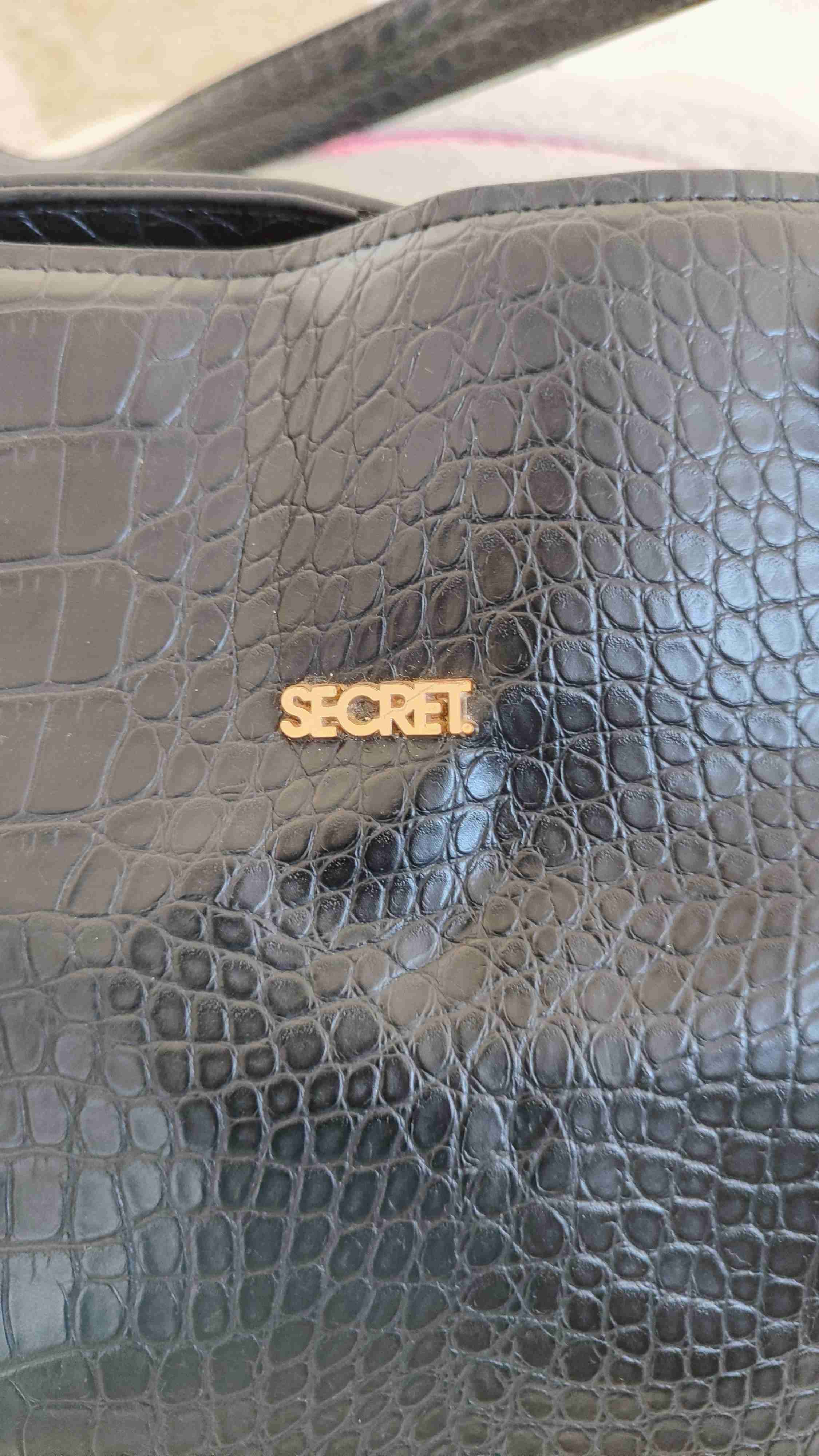 Cartera negra texturizada - 3