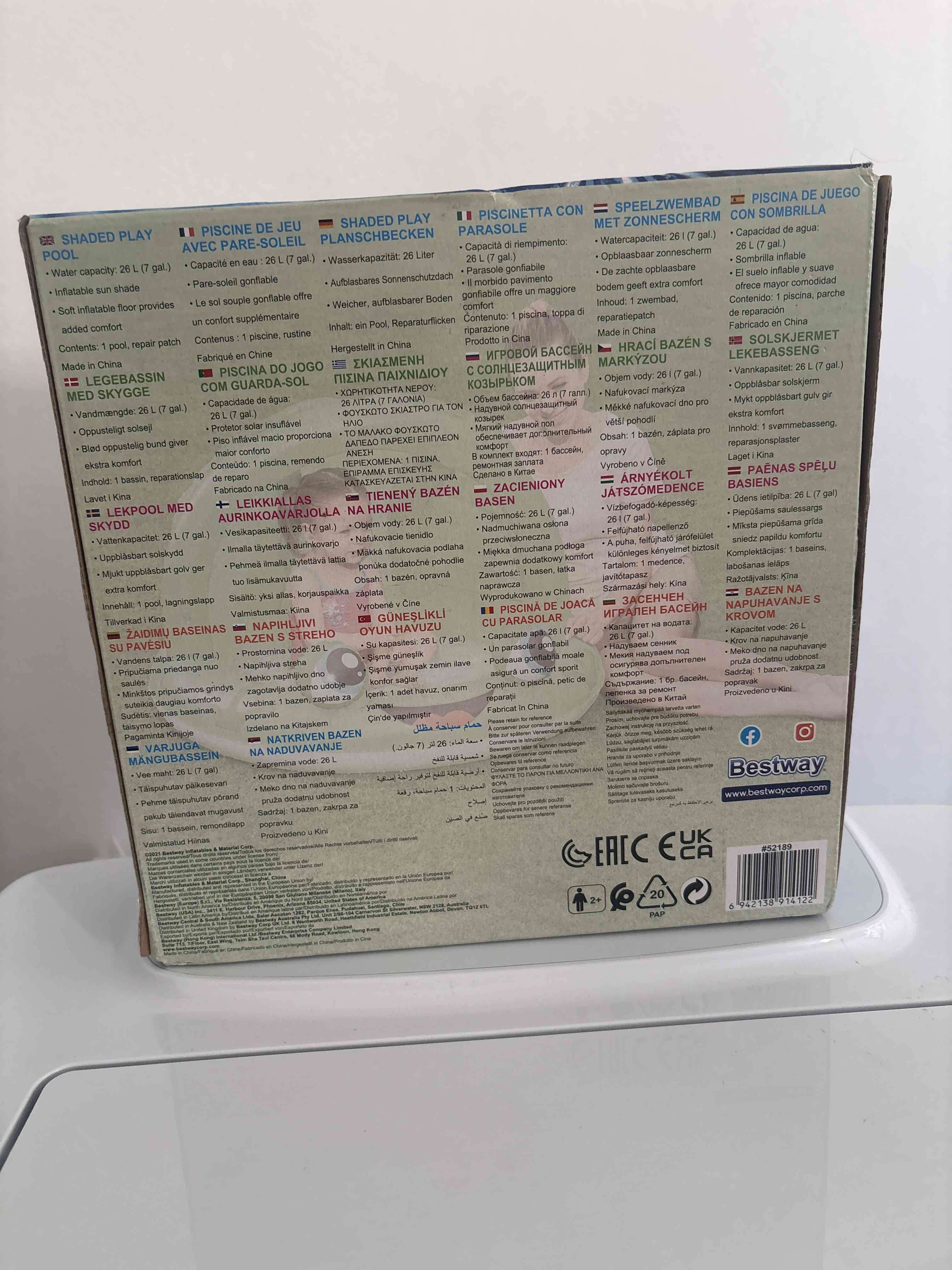 Piscina inflable Bestway con toldo - miniatura 2