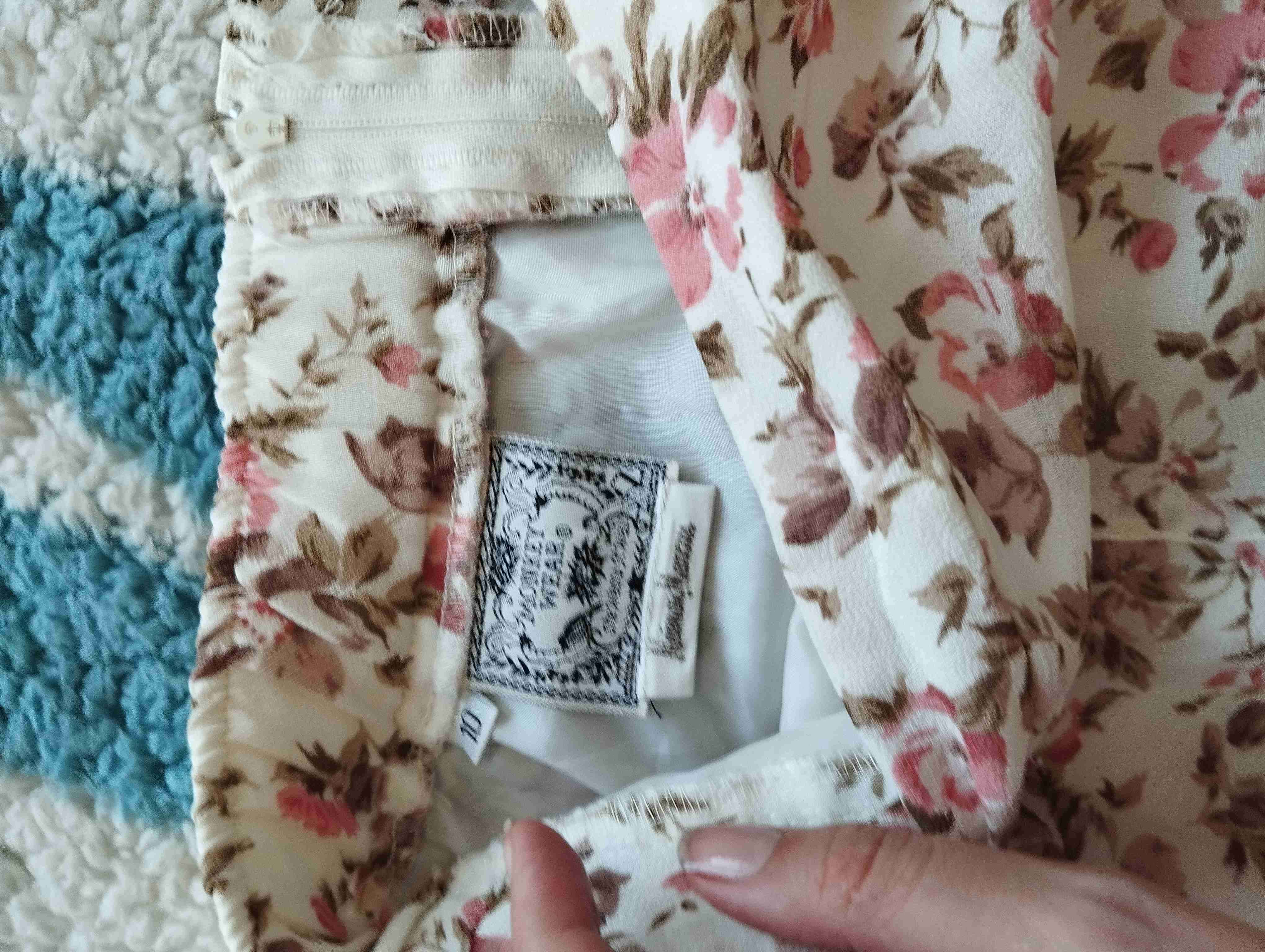 Falda floreada blanca - 3