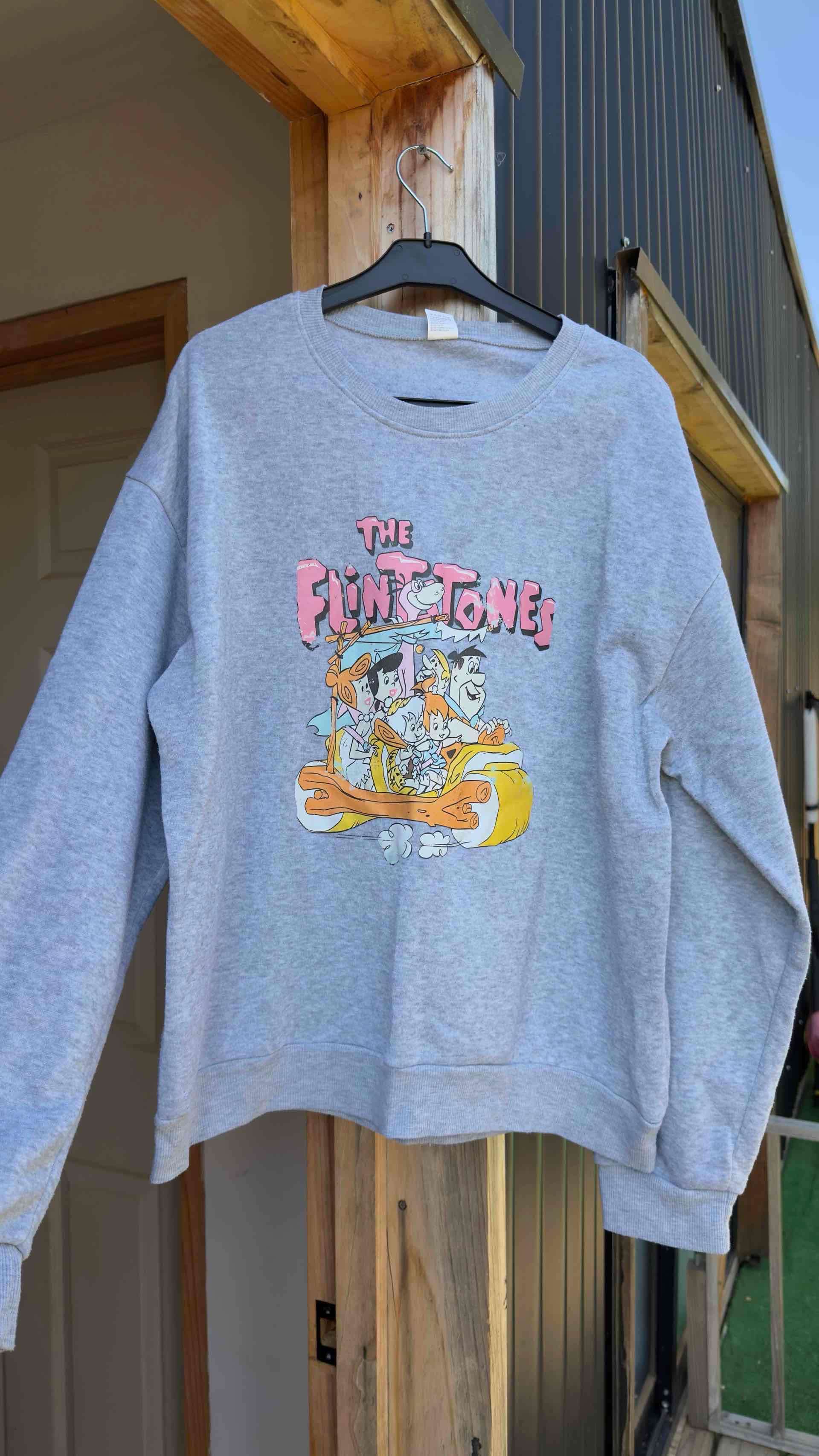 Polerón gris XXL de poliéster los picapiedras - miniatura 2