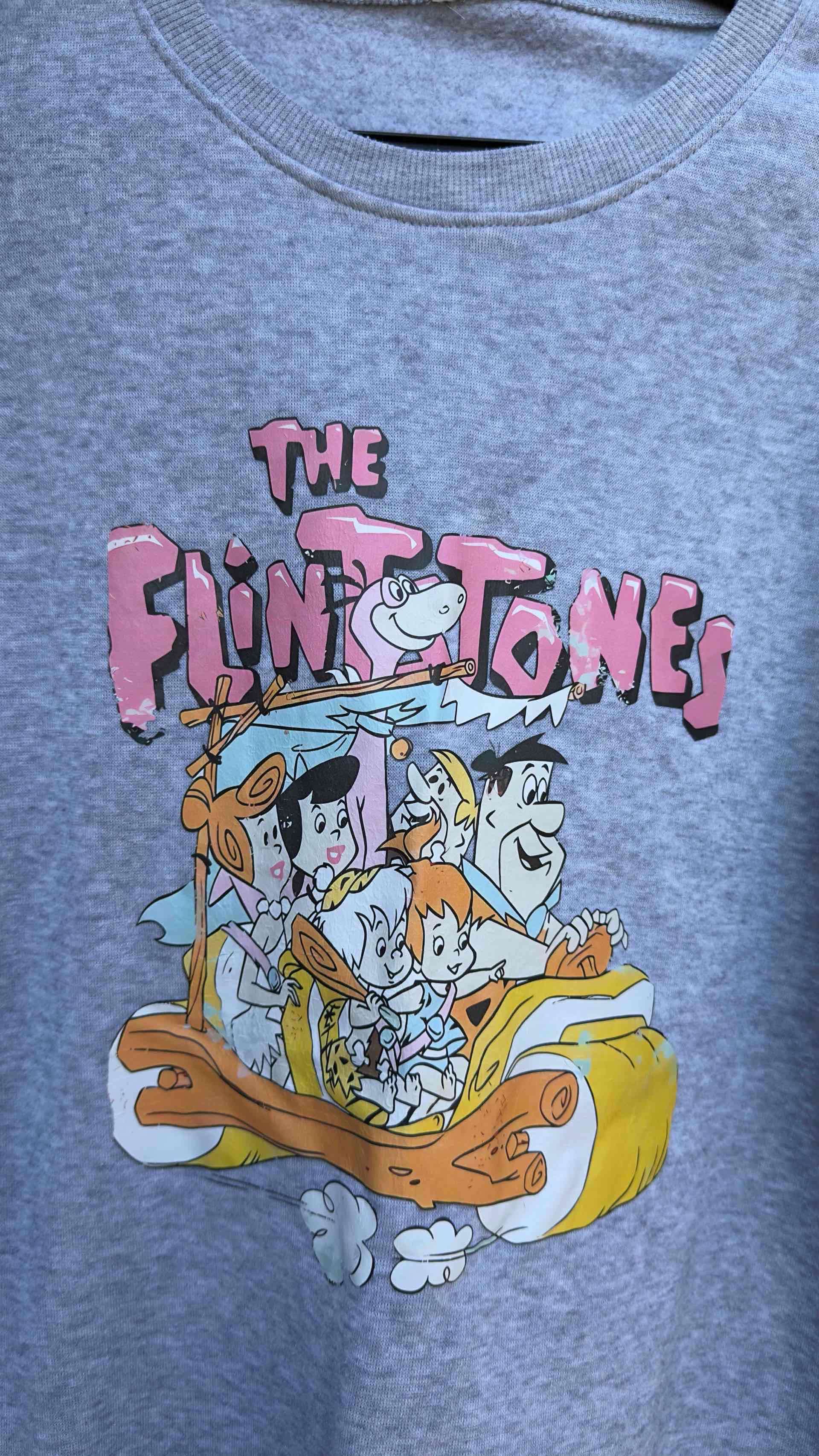 Polerón gris XXL de poliéster los picapiedras - miniatura 3