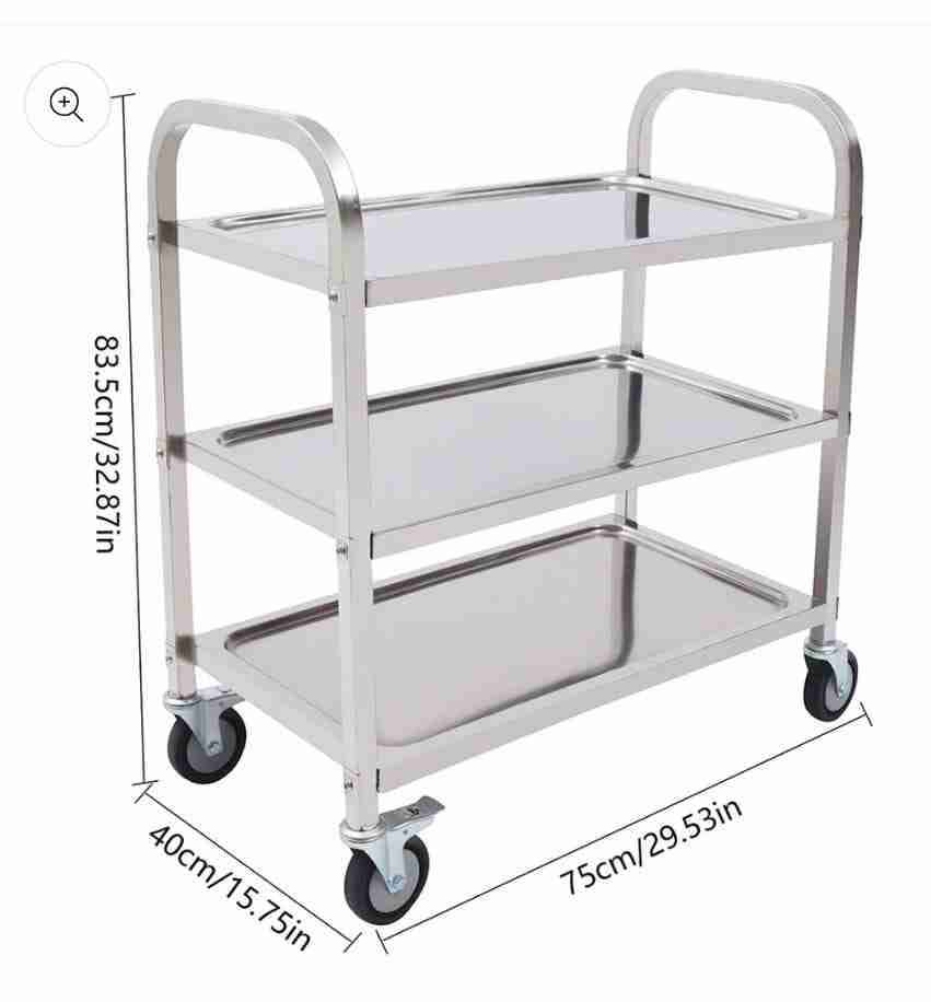 Carro de servicio metálico - miniatura 2