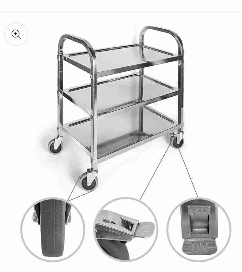 Carro de servicio metálico - miniatura 3