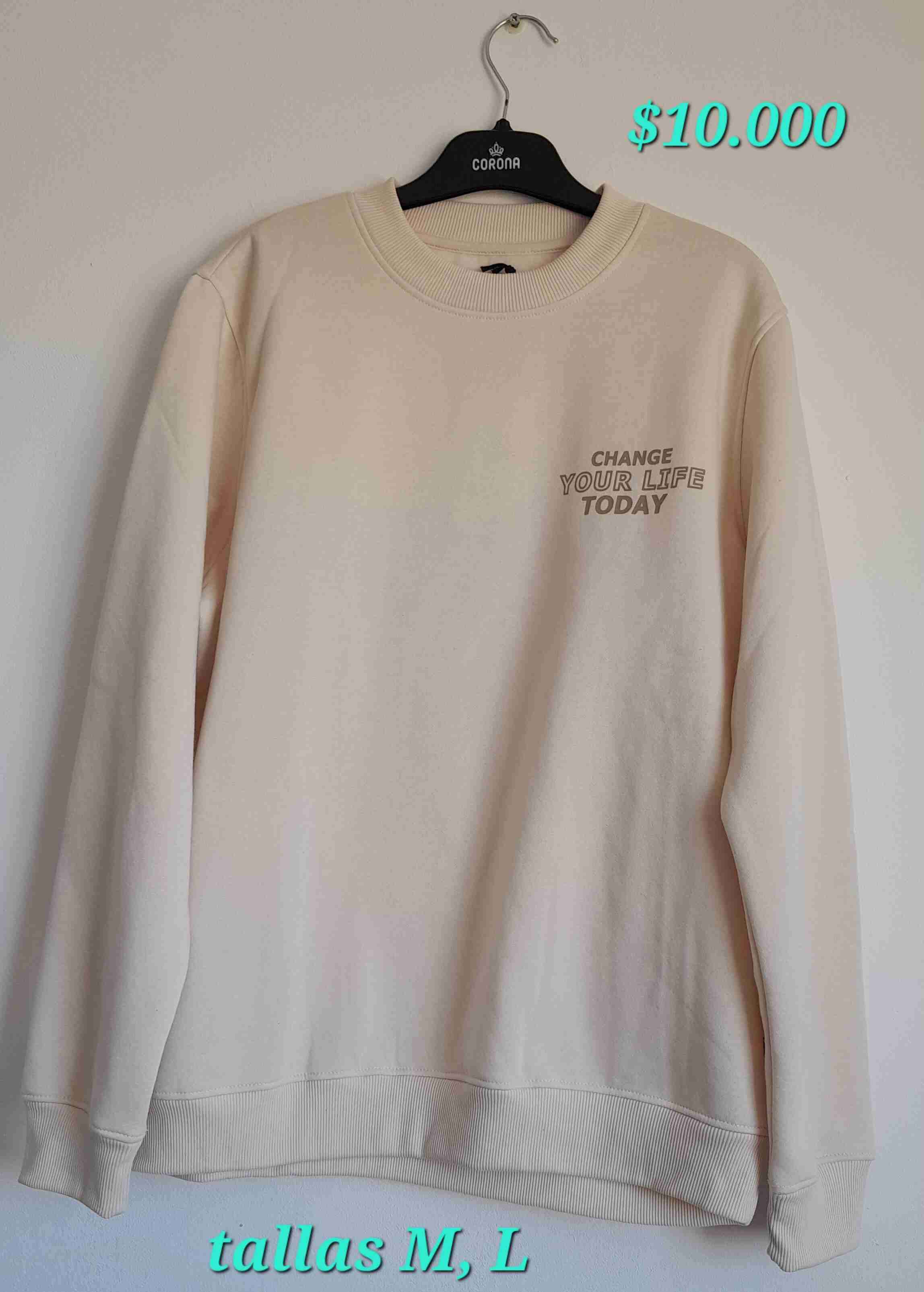 Polerón beige talla XL nuevo - miniatura 2